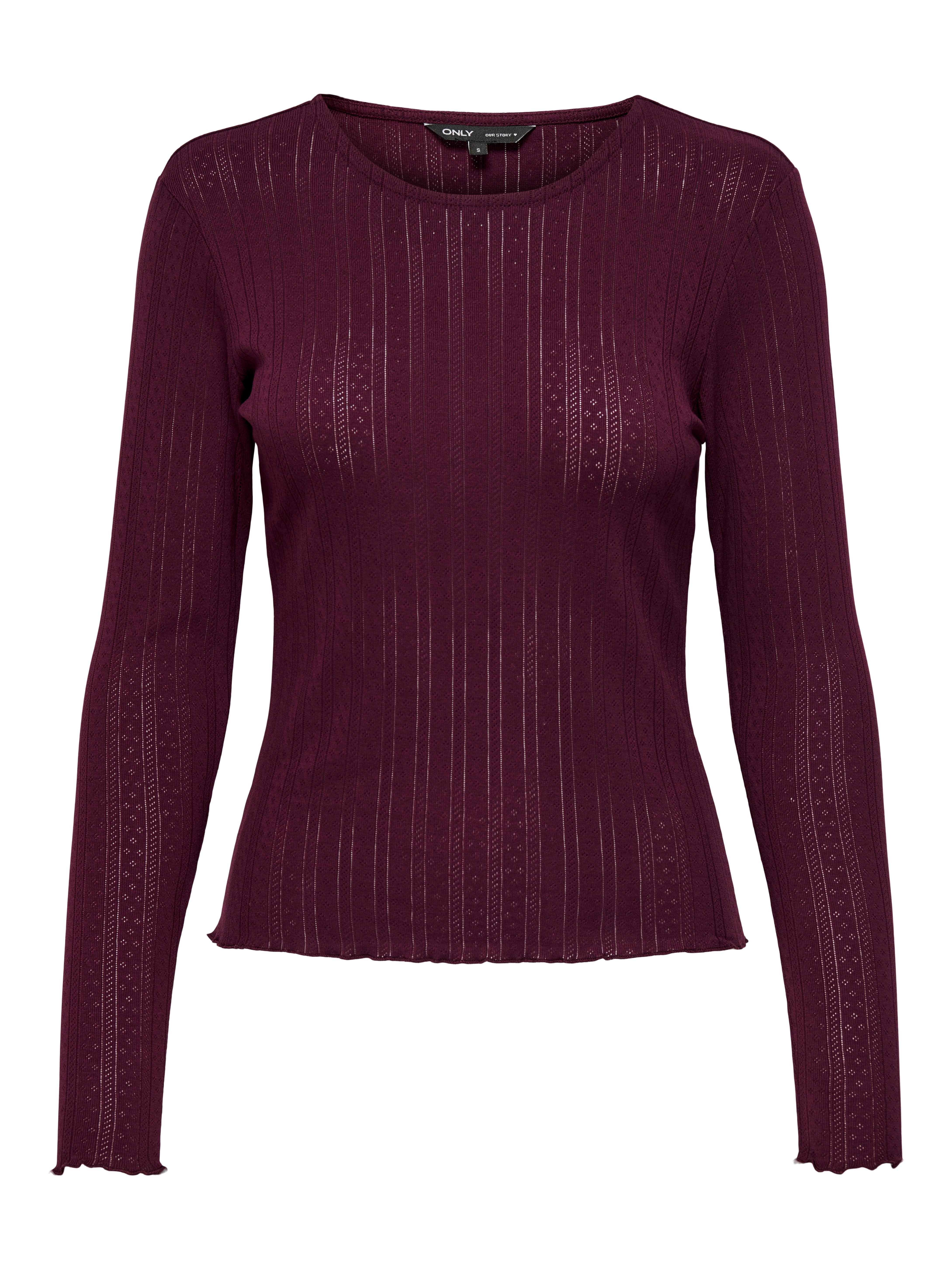 Only Shirt met lange mouwen ONLCARLOTTA L/S TOP NOOS JRS