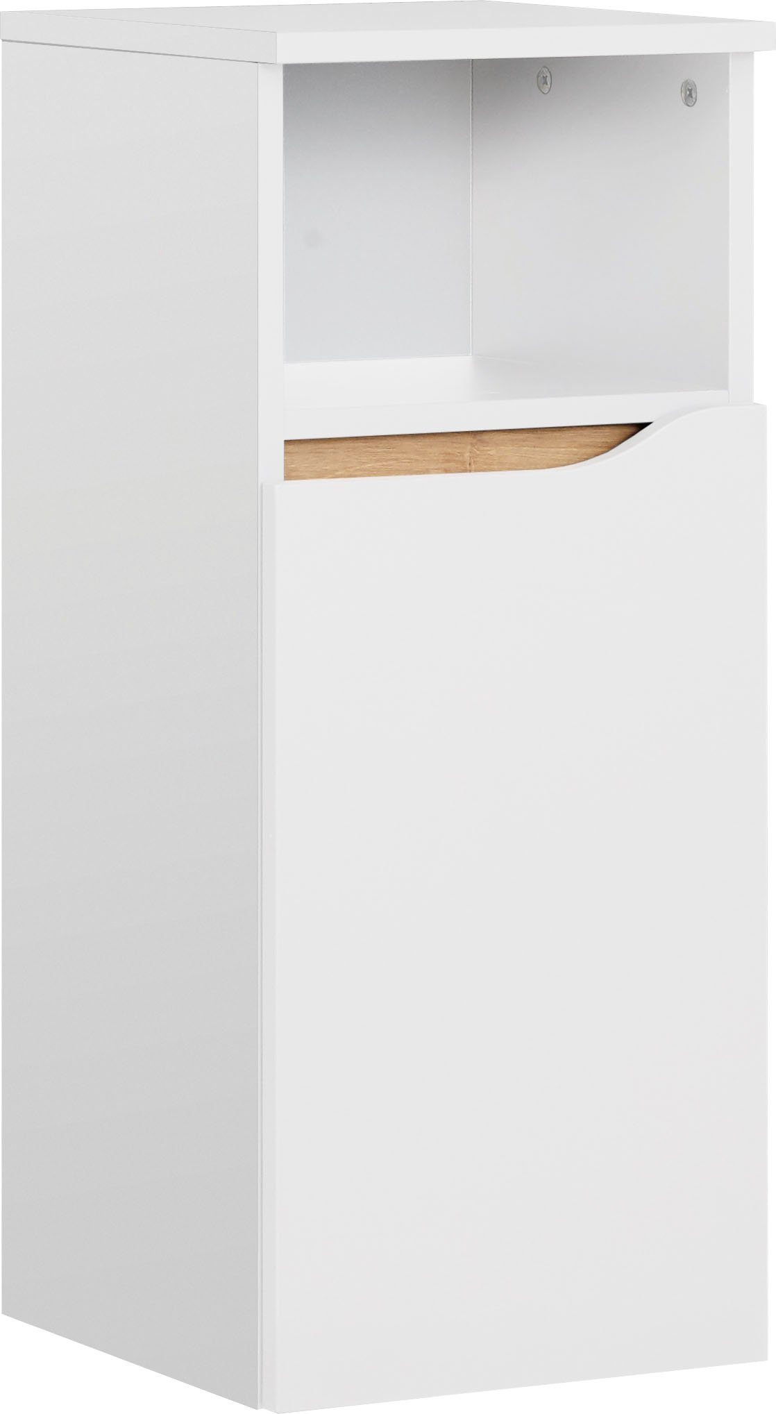 Saphir Badkamerserie Quickset 5-delig, keramische wastafel en LED-spiegelkast Halfhoge kast, onderkast, hangend kastje, inclusief deurdemper, 7 deuren (6-delig)