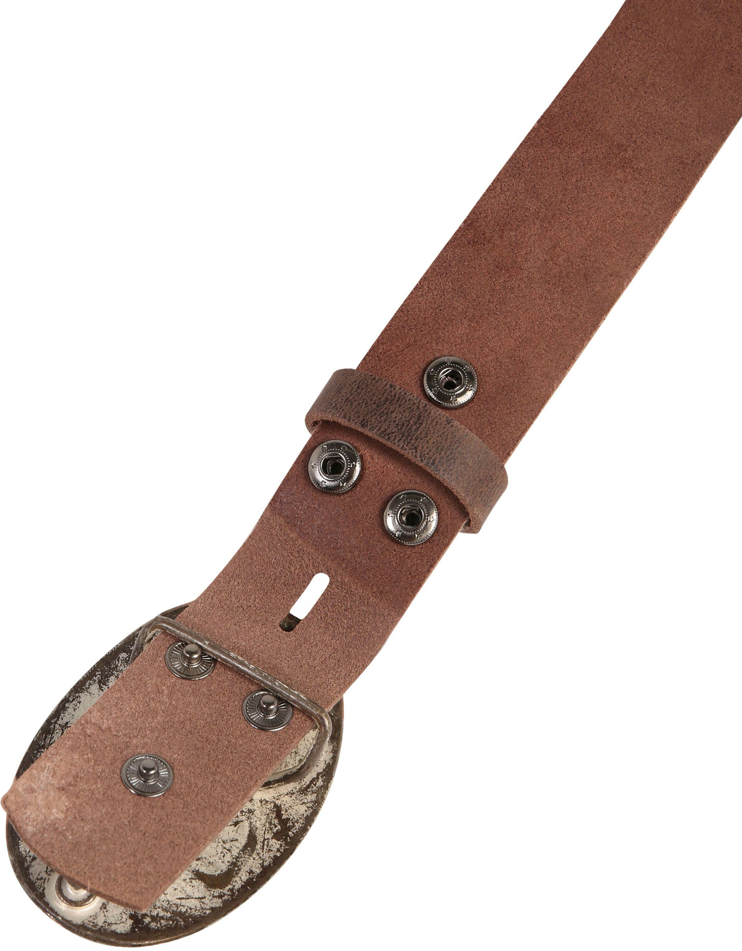 RETTUNGSRING by showroom 019° Leren riem met koppelgesp