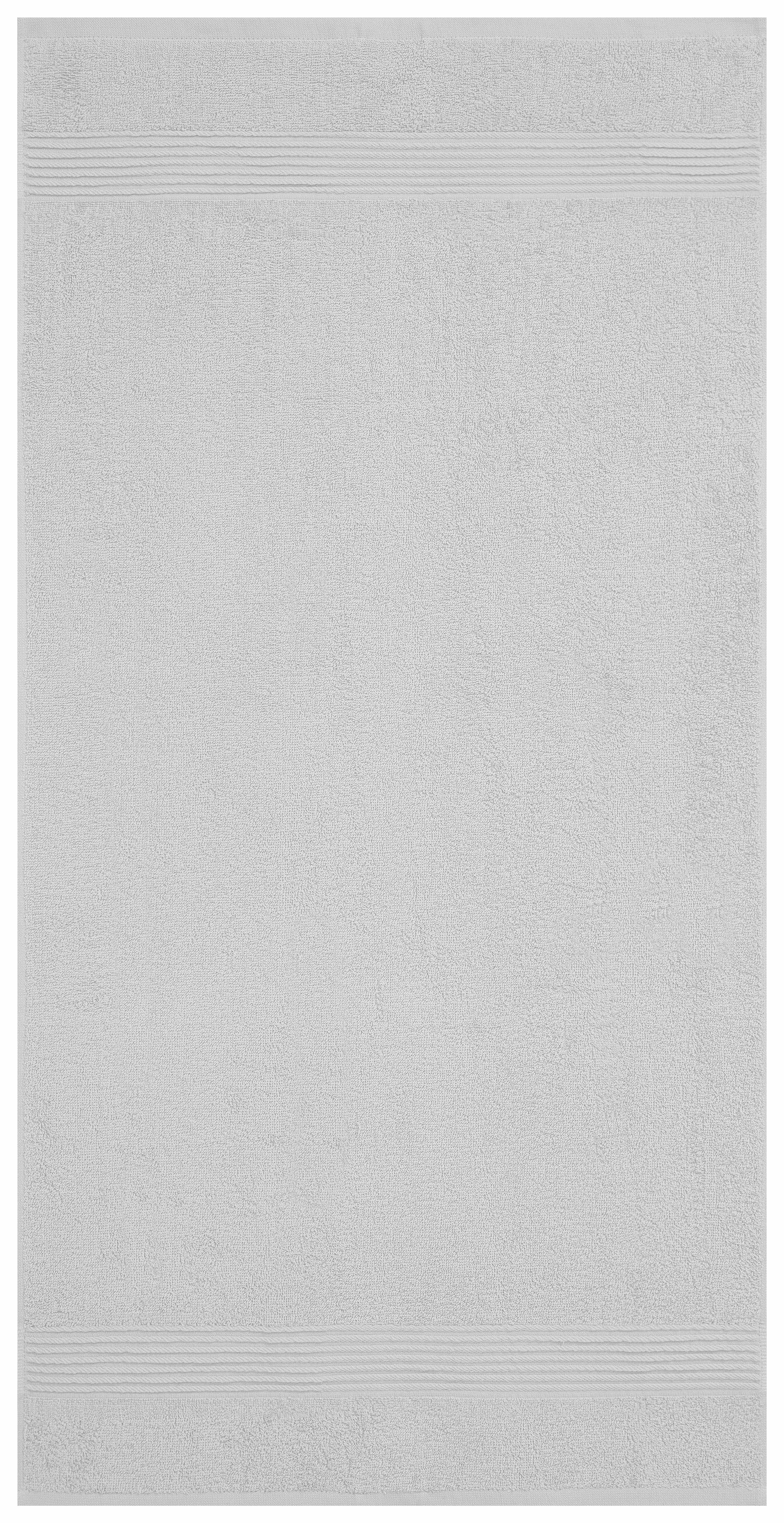 my home Handdoekenset Anna, 2 douchehanddoeken 70x140, 4 handdoeken 50x100 Handdoekset, gestreept randdessin, 100% katoen, tweekleurig (set, 6-delig)