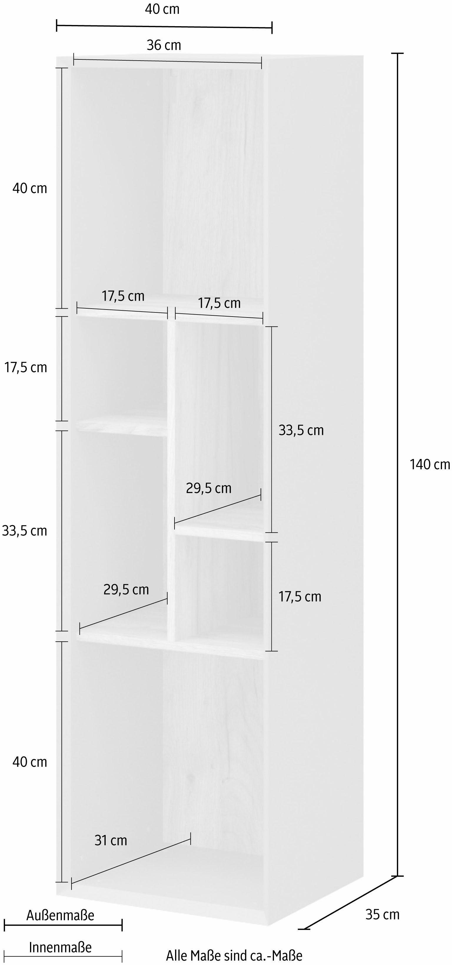 GERMANIA Wandplank Calvi Hoogte 140 cm