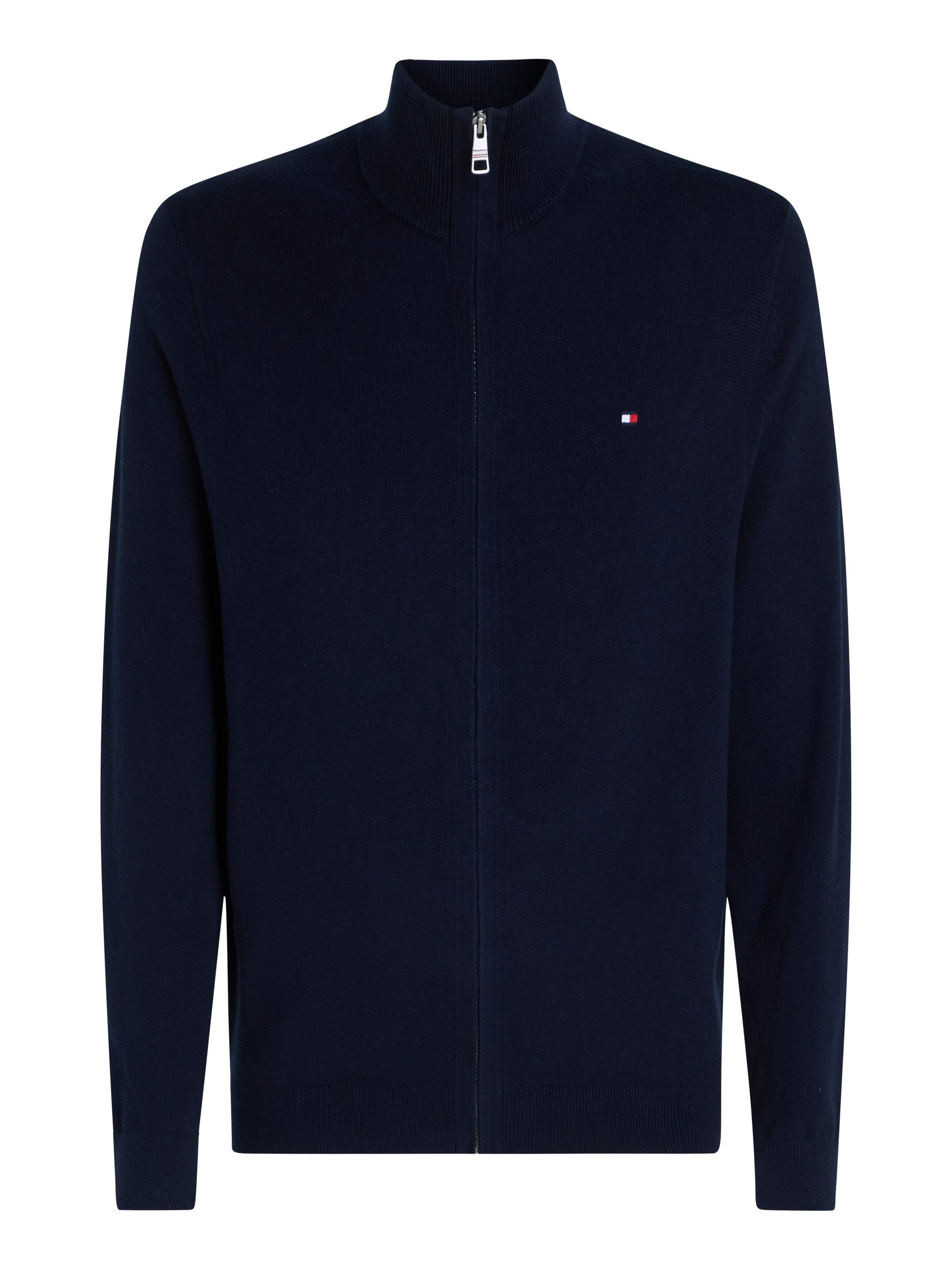Tommy Hilfiger Cardigan PIMA ORG CTN CASHMERE ZIP THRU