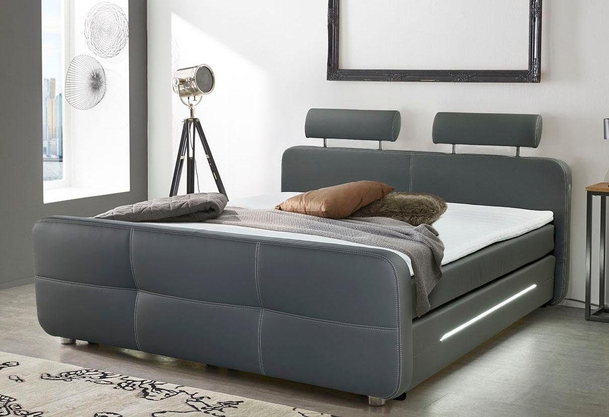 Jockenhöfer Gruppe Boxspring GINA boxsprings grijs
