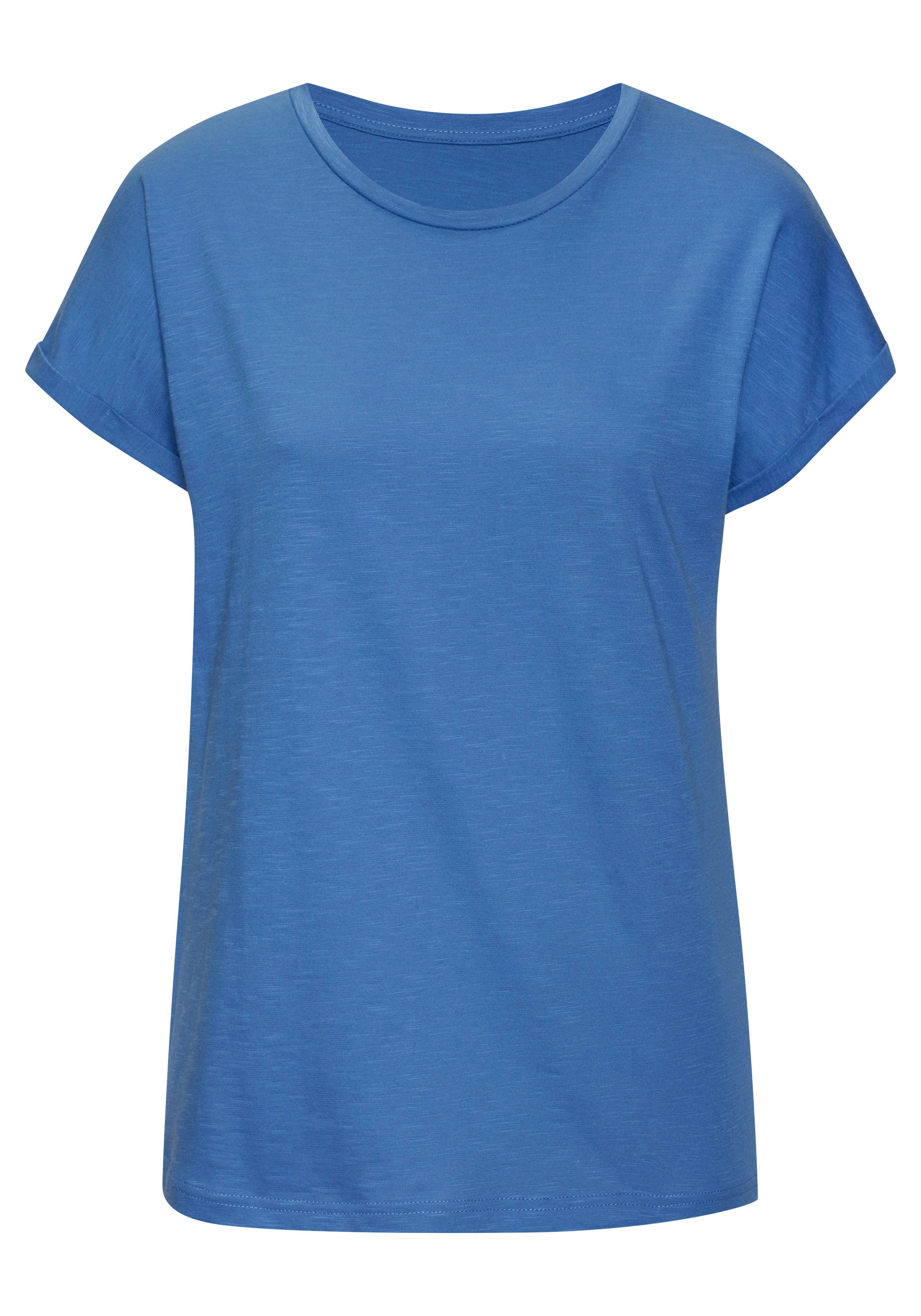 Vivance T-shirt Met modieuze frontprint in een zachte katoenkwaliteit (Set van 2)