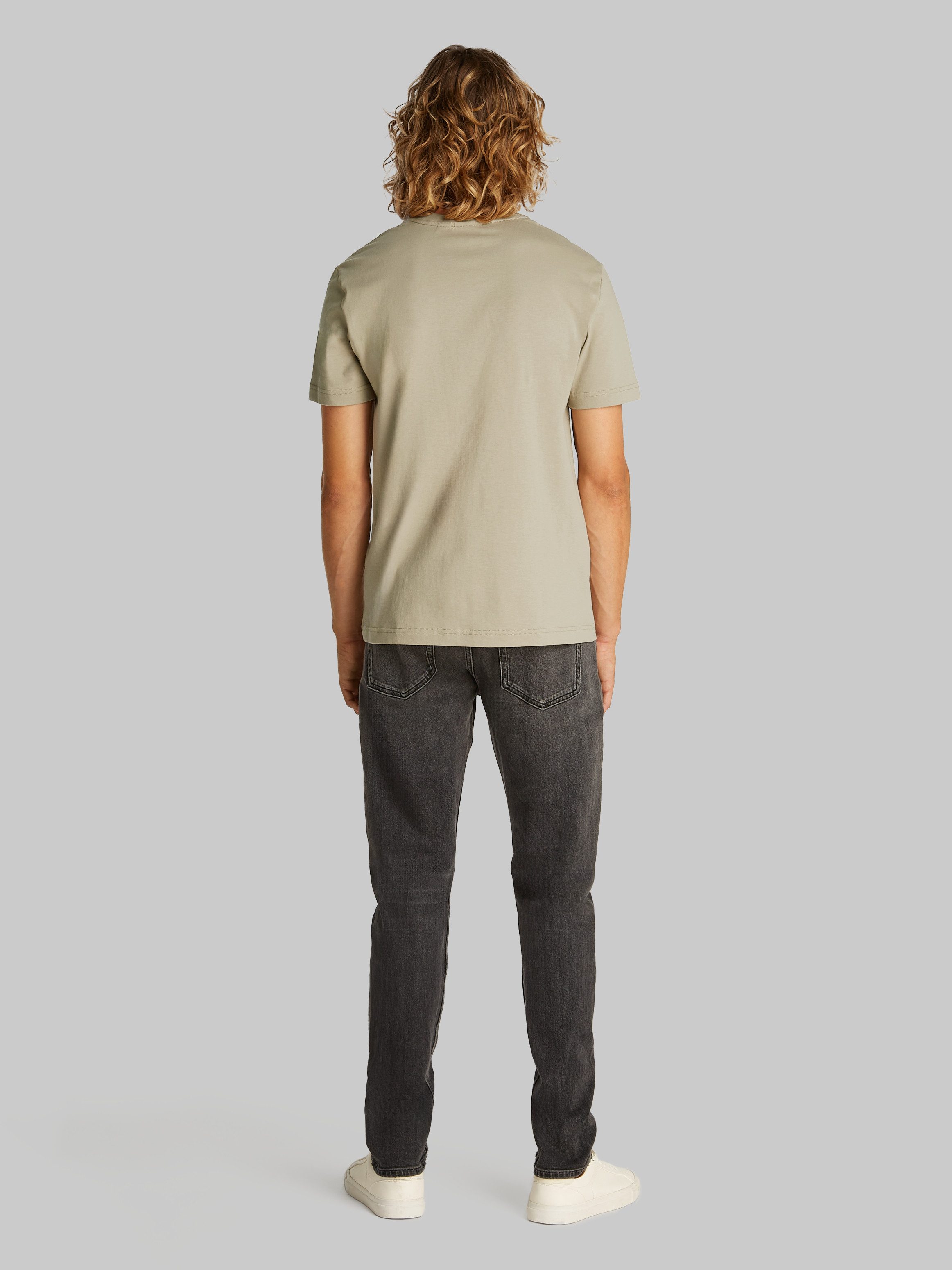 Calvin Klein T-shirt CP-DOUBLE LOGO T-SHIRT met groot logo-opschrift
