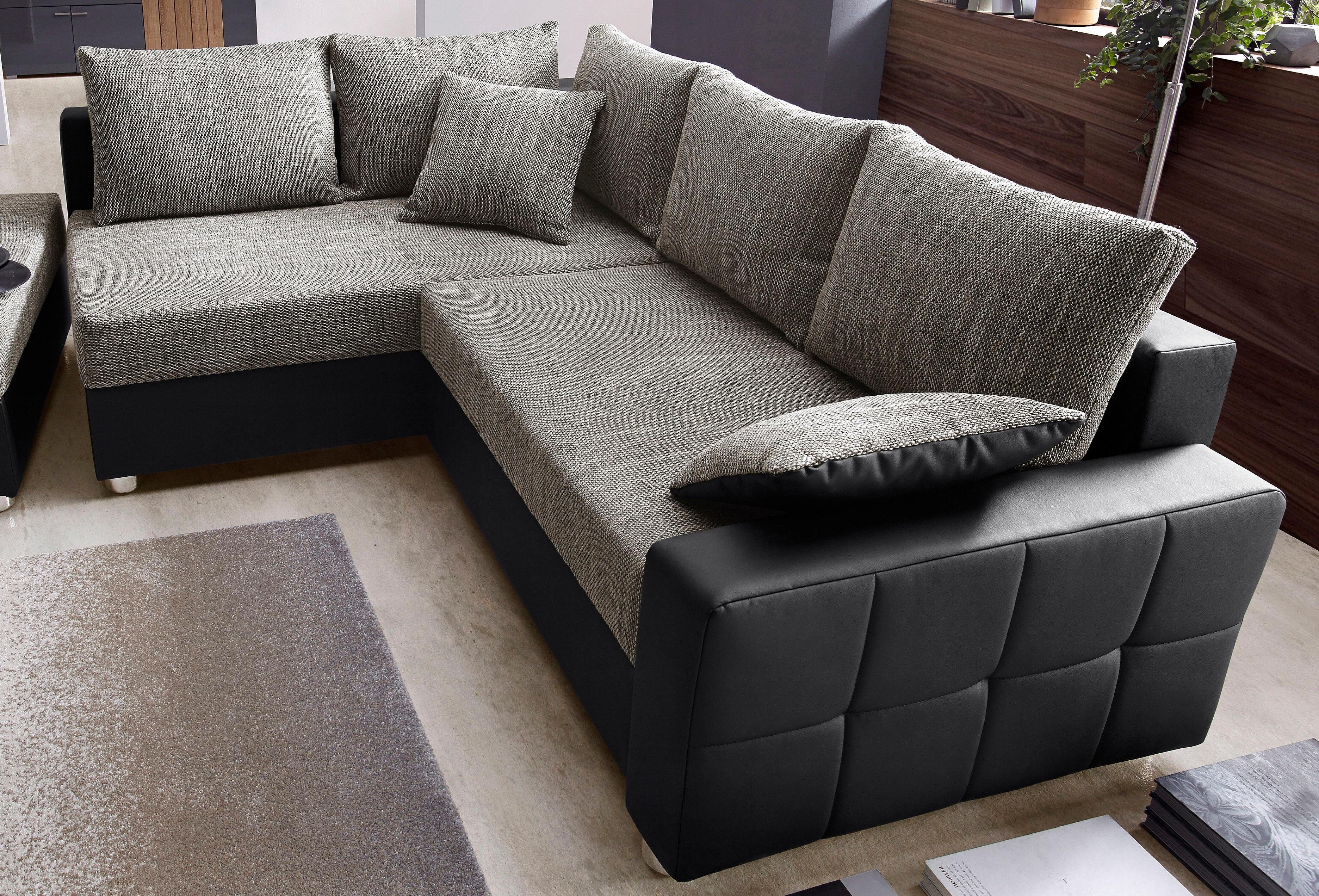 COLLECTION AB Hoekbank Parma L-vorm met slaapfunctie en binnenvering