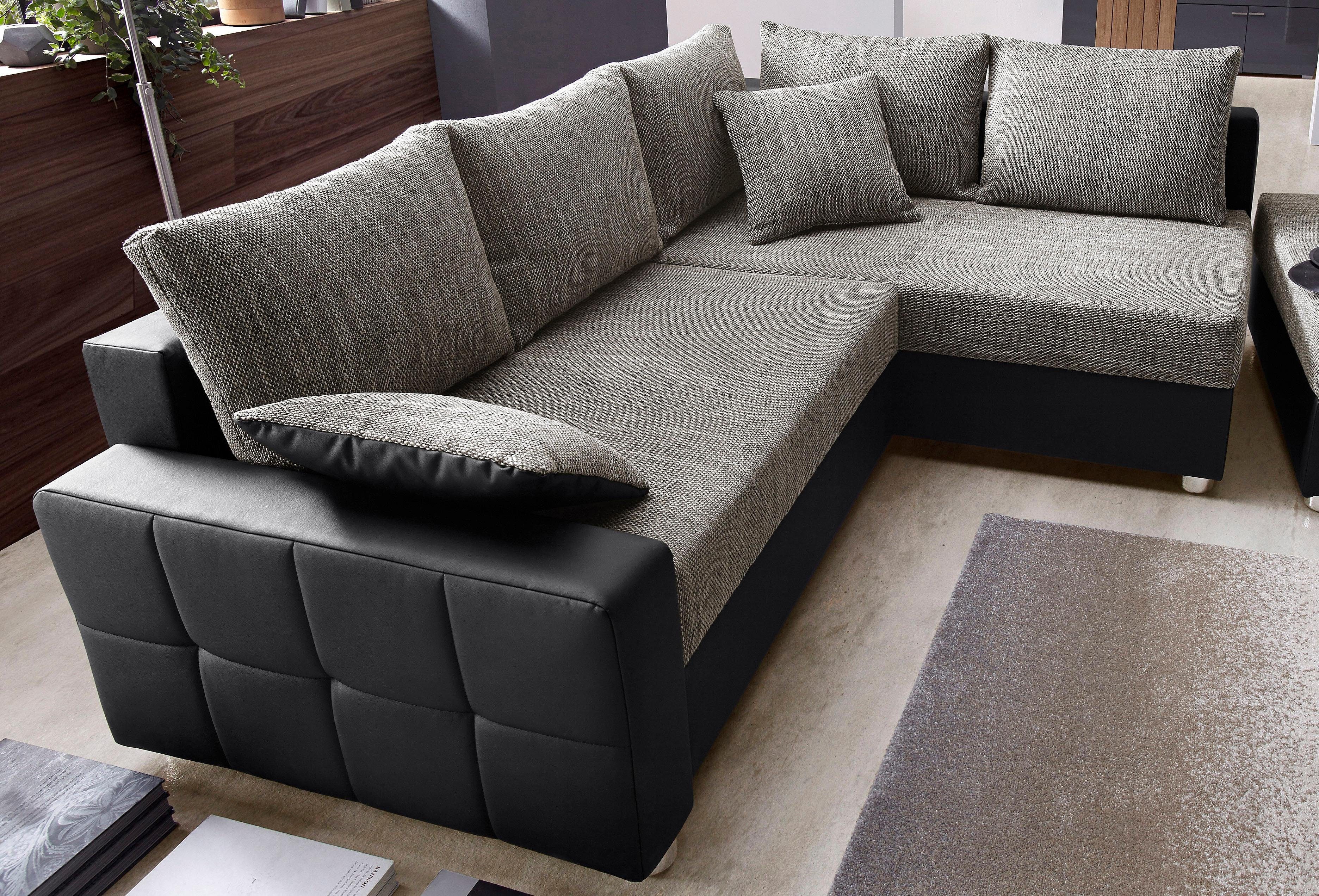 COLLECTION AB Hoekbank Parma L-vorm met slaapfunctie en binnenvering
