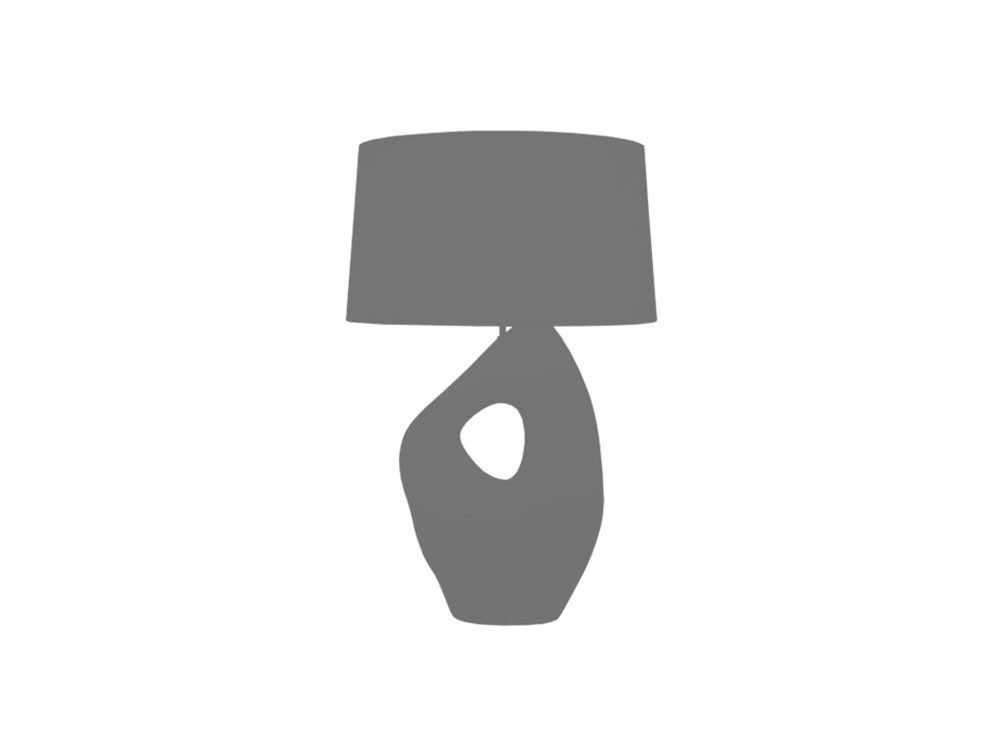 SalesFever Tafellamp Keramiek met handgeschilderde keramische basis (1 stuk)