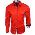 rusty neal overhemd met lange mouwen met geruite binnenkant rood