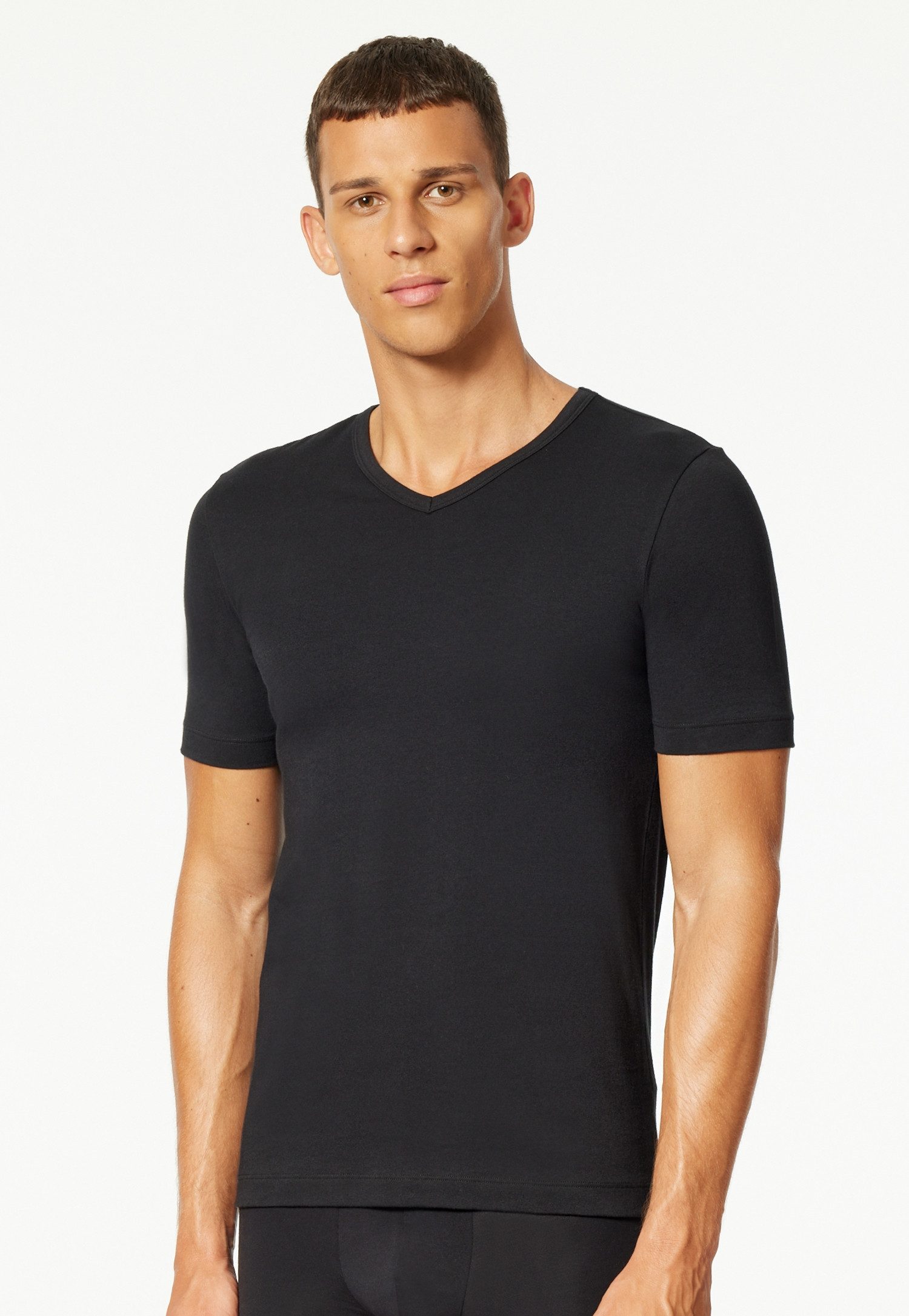 uncover by SCHIESSER Shirt met V-hals UNCOVER Cotton (Set van 2)