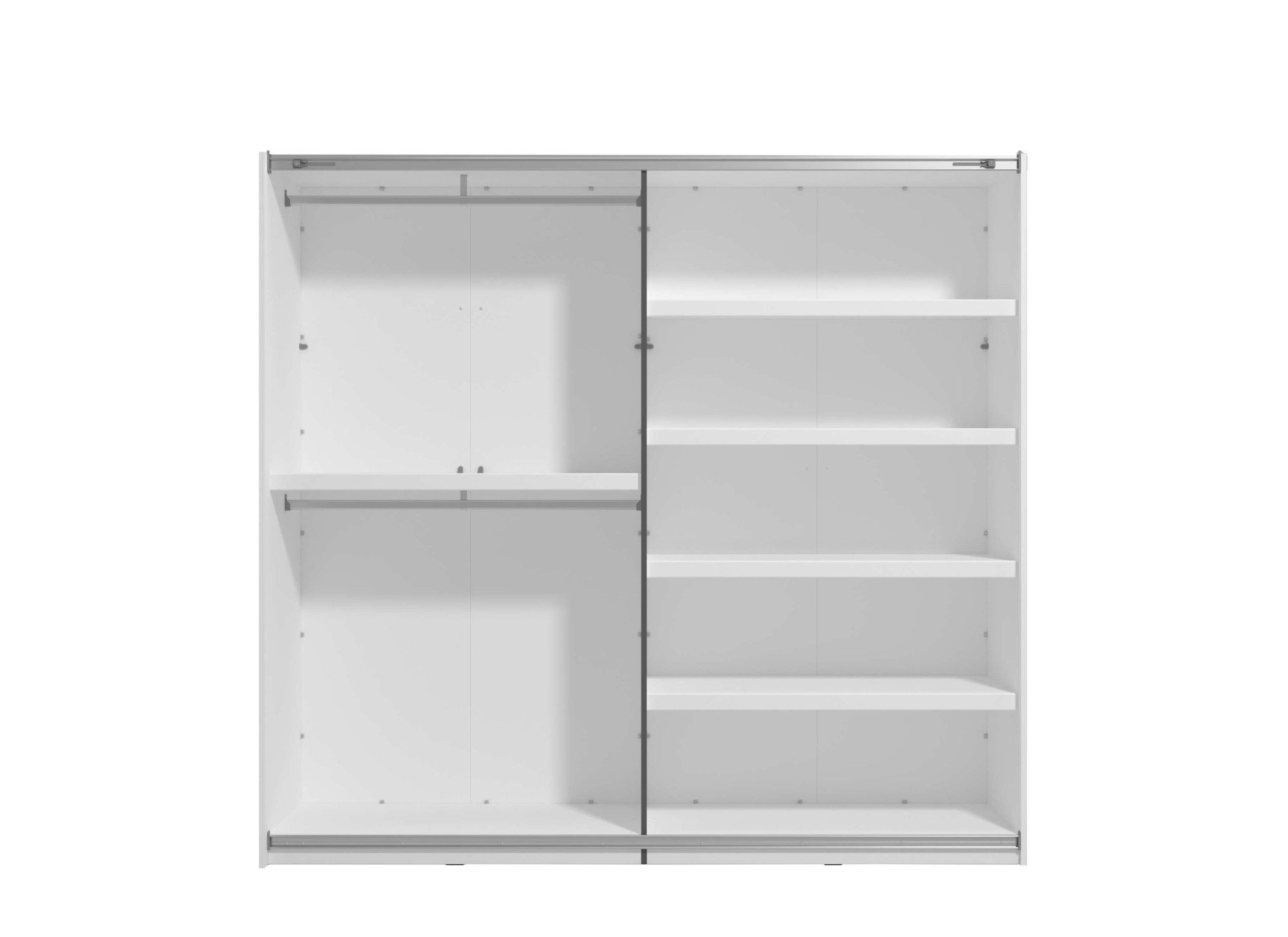 Home affaire Schuifdeurkast Belfort, kledingkast met spiegel, gemaakt in Europa 2 schuifdeuren, 220x61x205cm, fsc®-gecertificeerd houtmateriaal