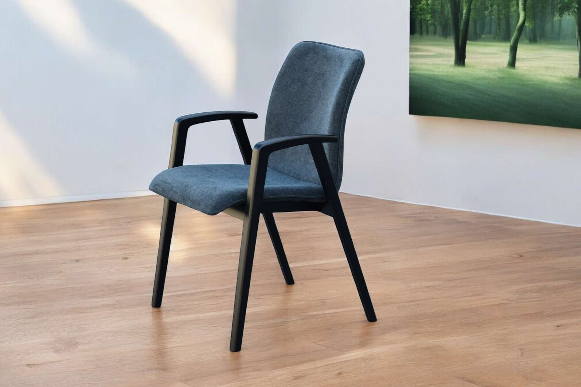 Home affaire Stoel met armleuningen Loreen eetkamerstoel, gestoffeerde stoel, woonstoel, eetstoel met armleuningen (set, 2 stuks)