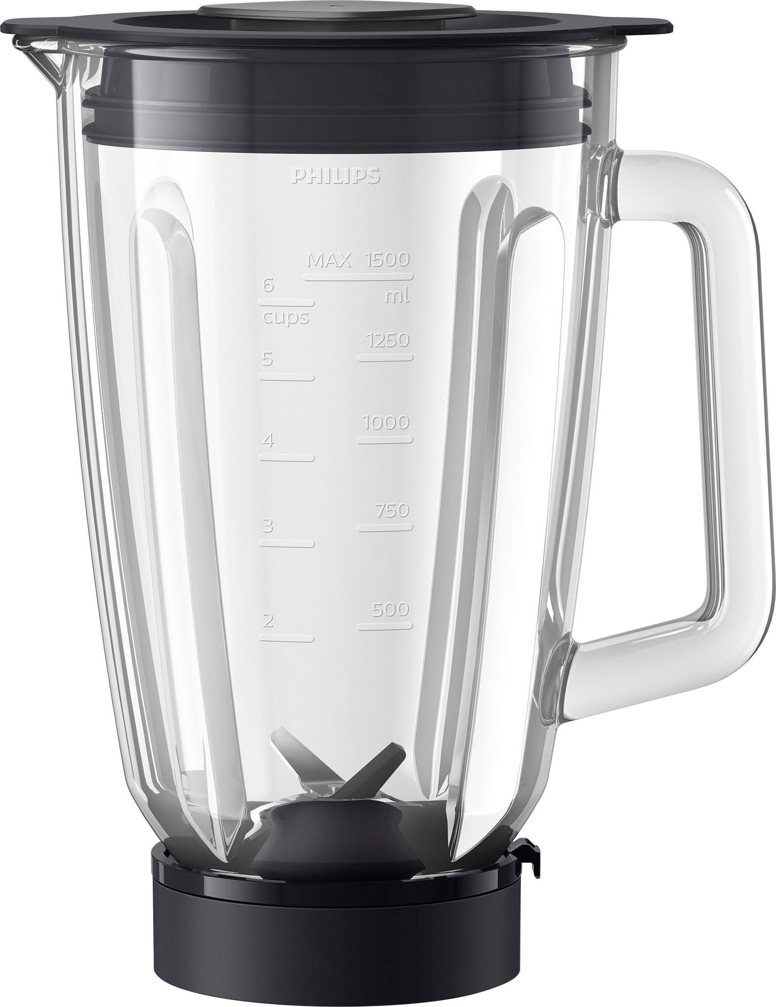 Philips Mix-opzet HR0721/00 Glazen beker, inhoud 1,5 liter