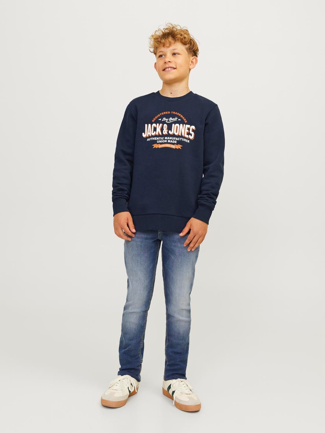 Jack & Jones Junior Sweatshirt JJELOGO SWEAT CREW 2 COL 24/25 NOOS JNR