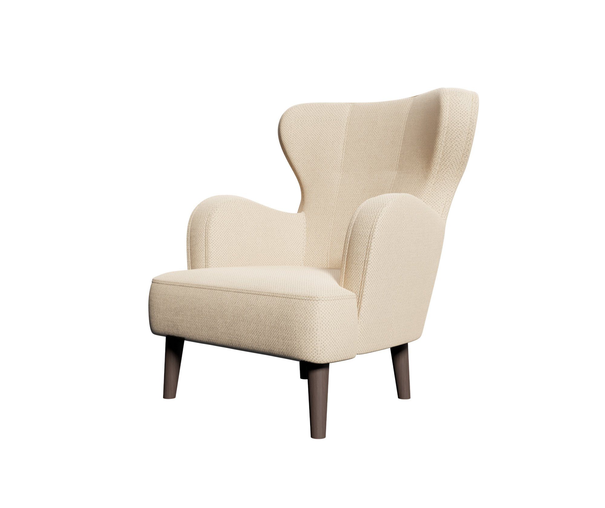 Home affaire Fauteuil Sicilia moderne oorfauteuil/vleugelstoel