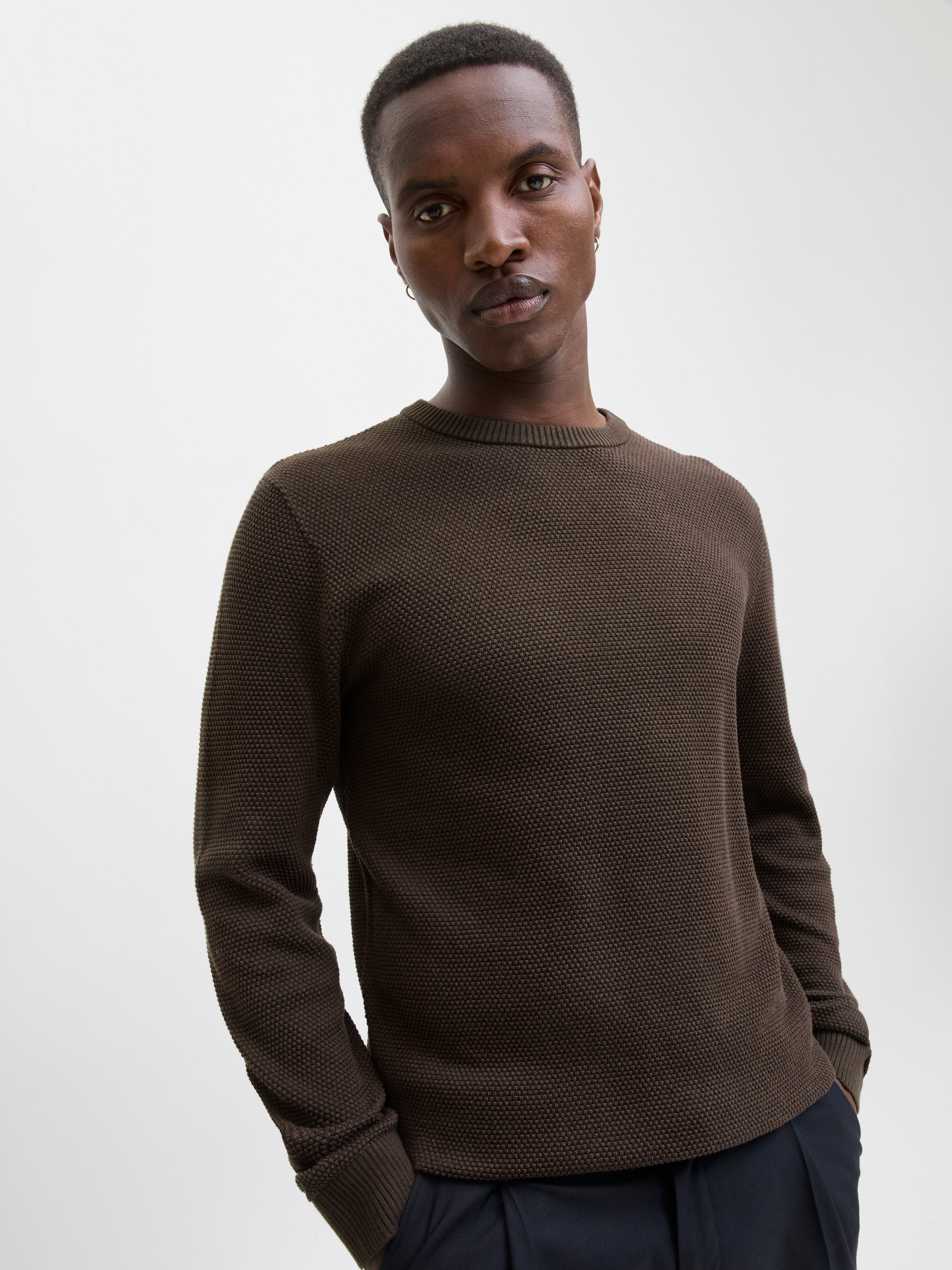 Jack & Jones Trui met ronde hals JJEGLOBE KNIT CREW NECK NOOS