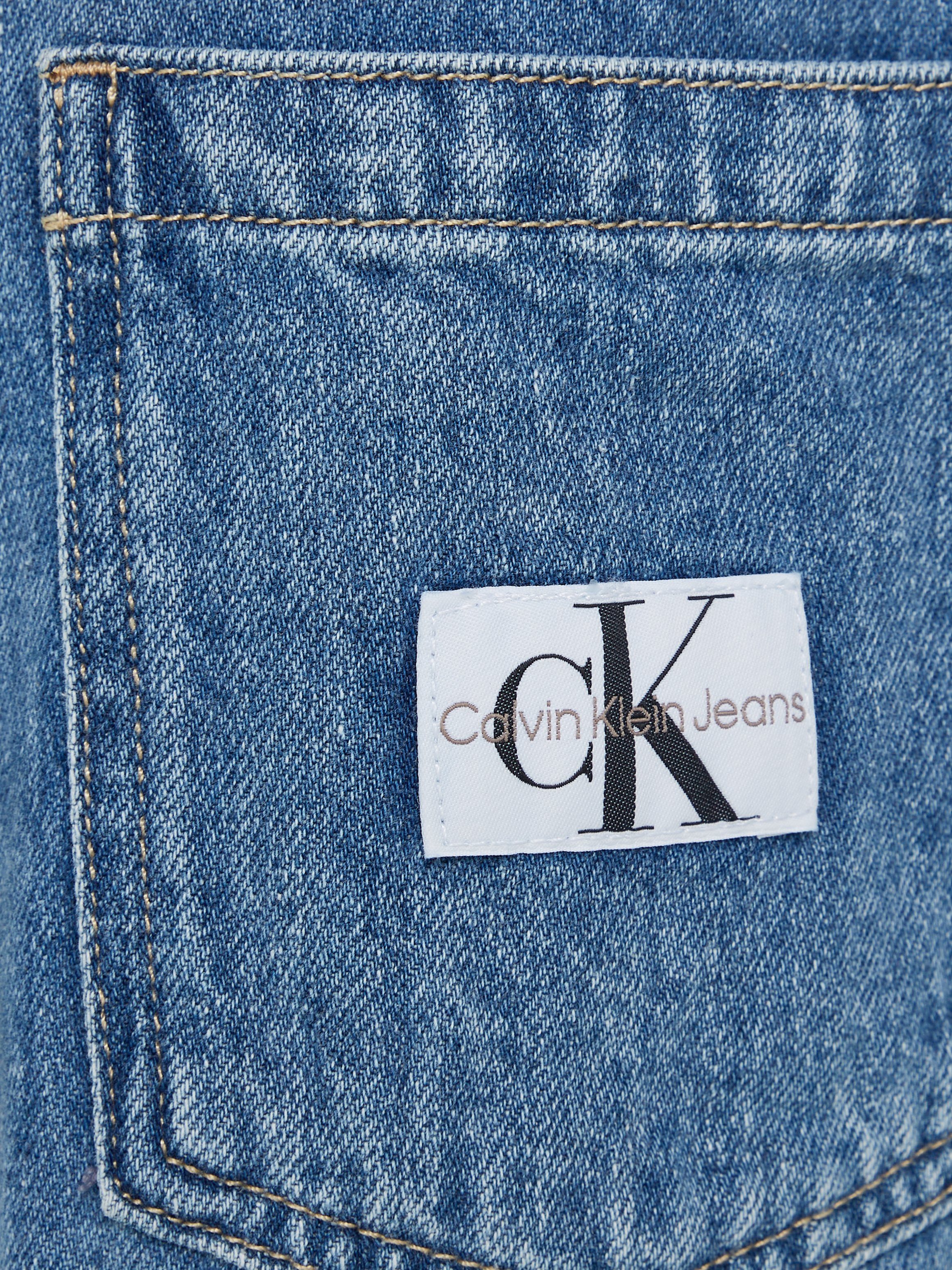 Calvin Klein Jeans jurk BOXY BELTED SHIRT DRESS