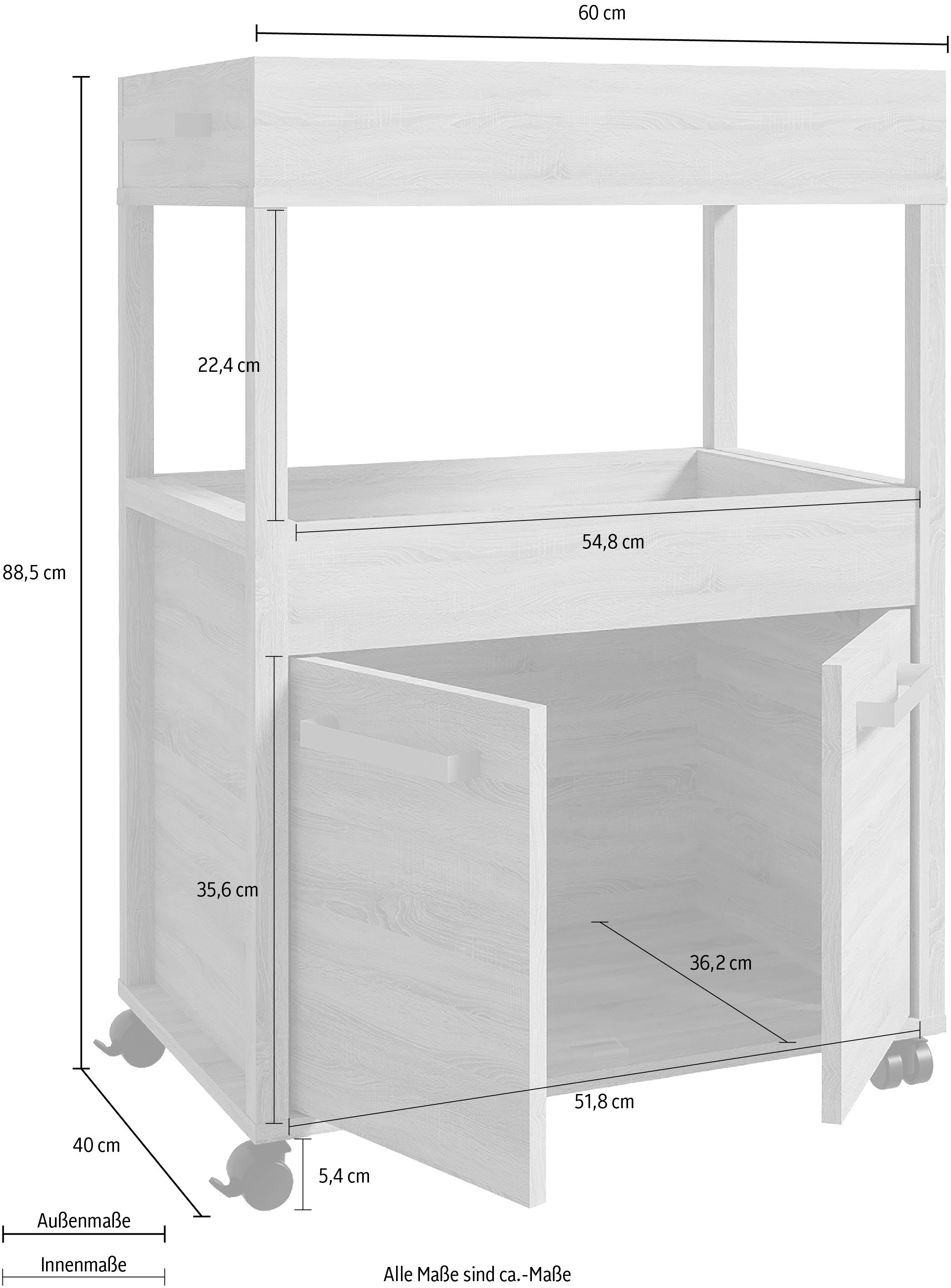 FORTE Barmeubel Homebar Hoogte ca. 88,5 cm