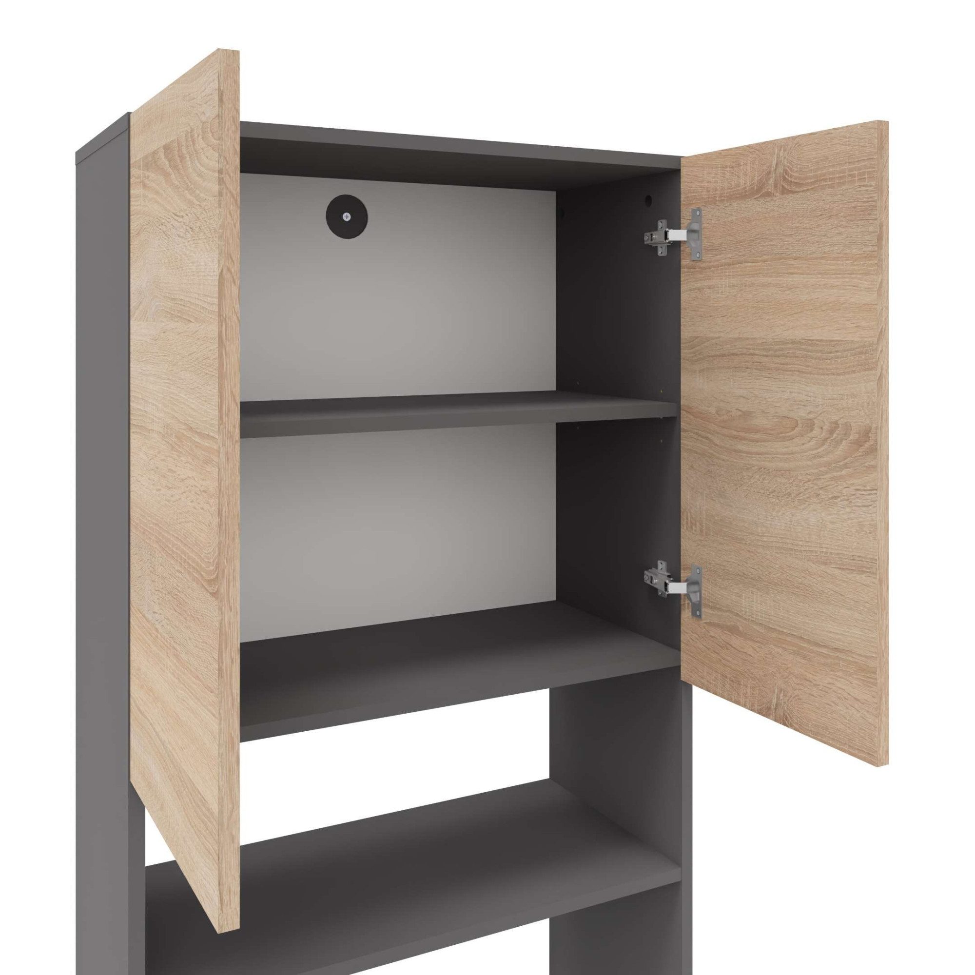 Home affaire Kast voor wasmachine Wisla met 2 deuren, breedte 68 cm, hoogte 180 cm