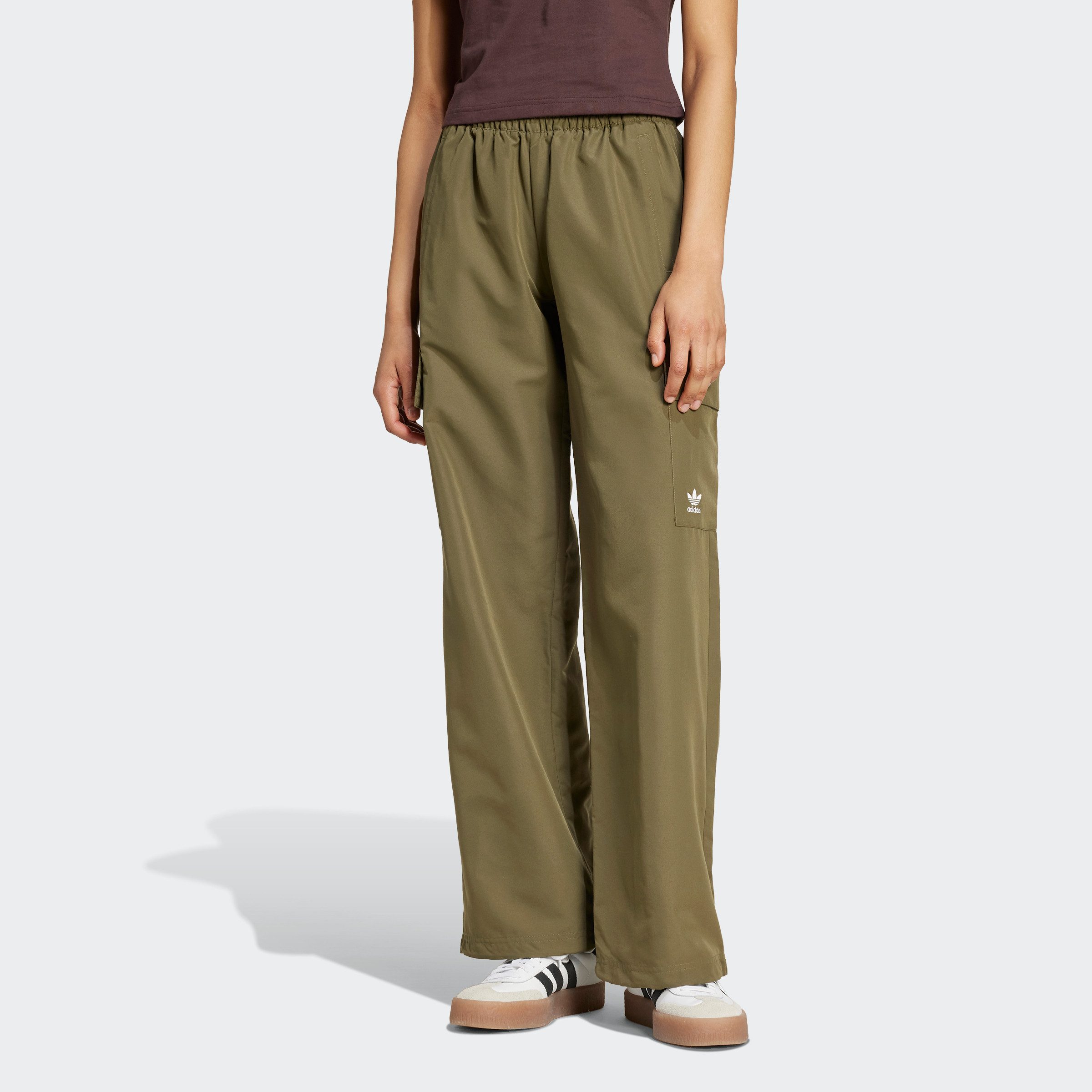 Adidas Originals Groene Cargo Essentials Broek Green Dames