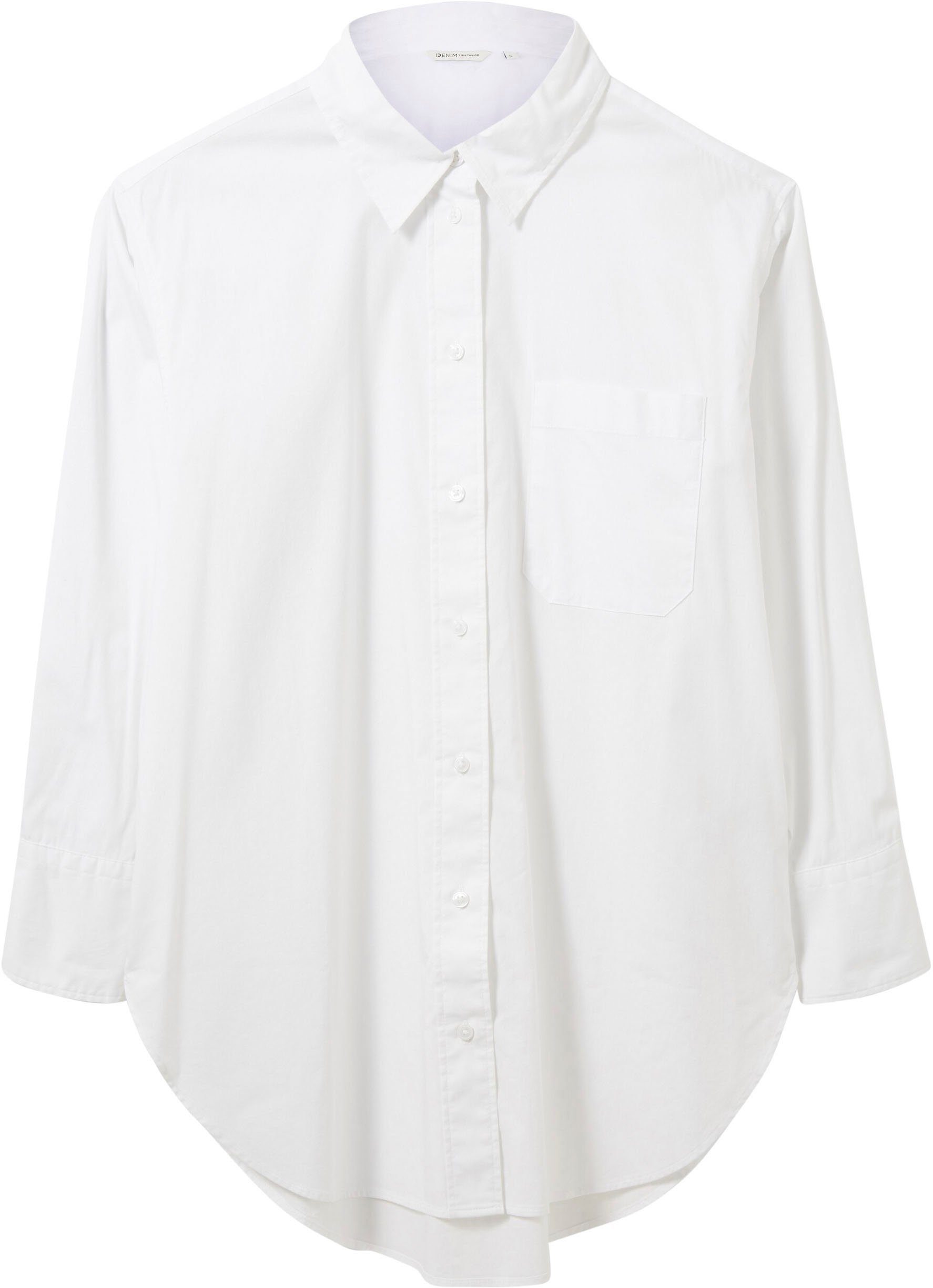 Tom Tailor Denim Overhemdblouse Tom Tailor Denim dames long-overhemdblouse