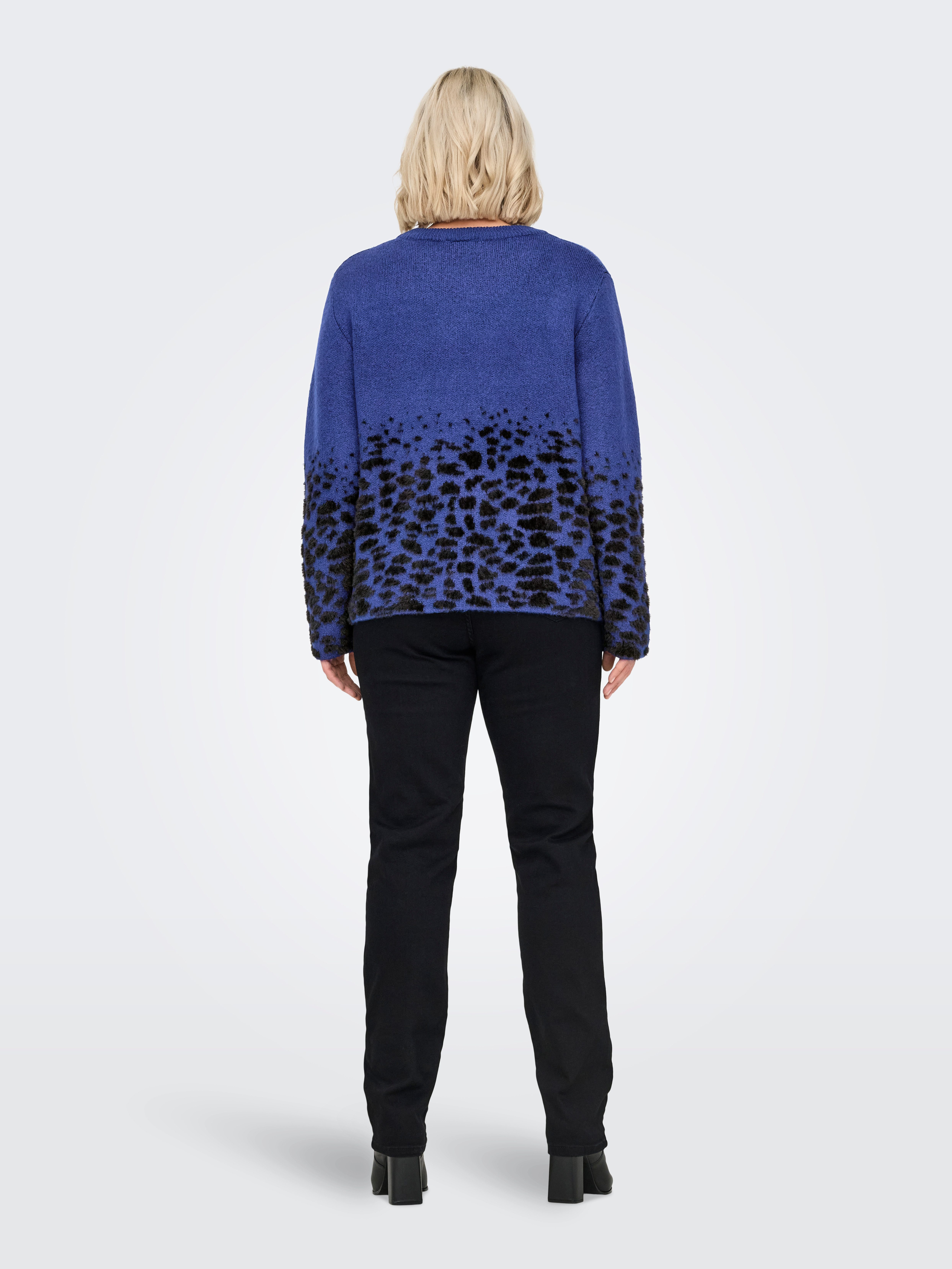 ONLY CARMAKOMA Trui met ronde hals CARANNI LS O-NECK JQ KNT