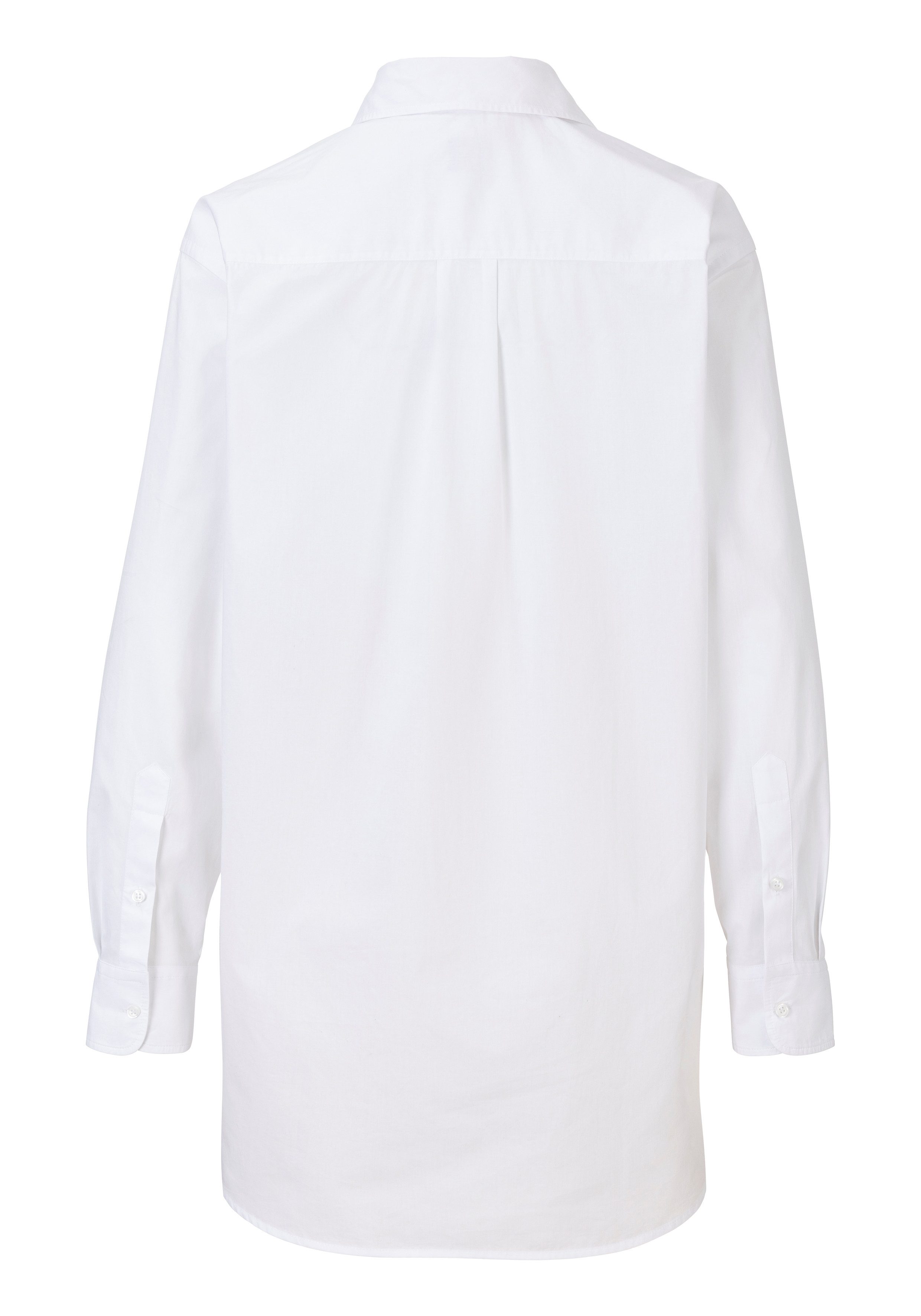 Boss Orange Overhemdblouse C_Bostucci_3 met drukknoppen & knoopsluiting afgeronde zoom hemdblousekraag
