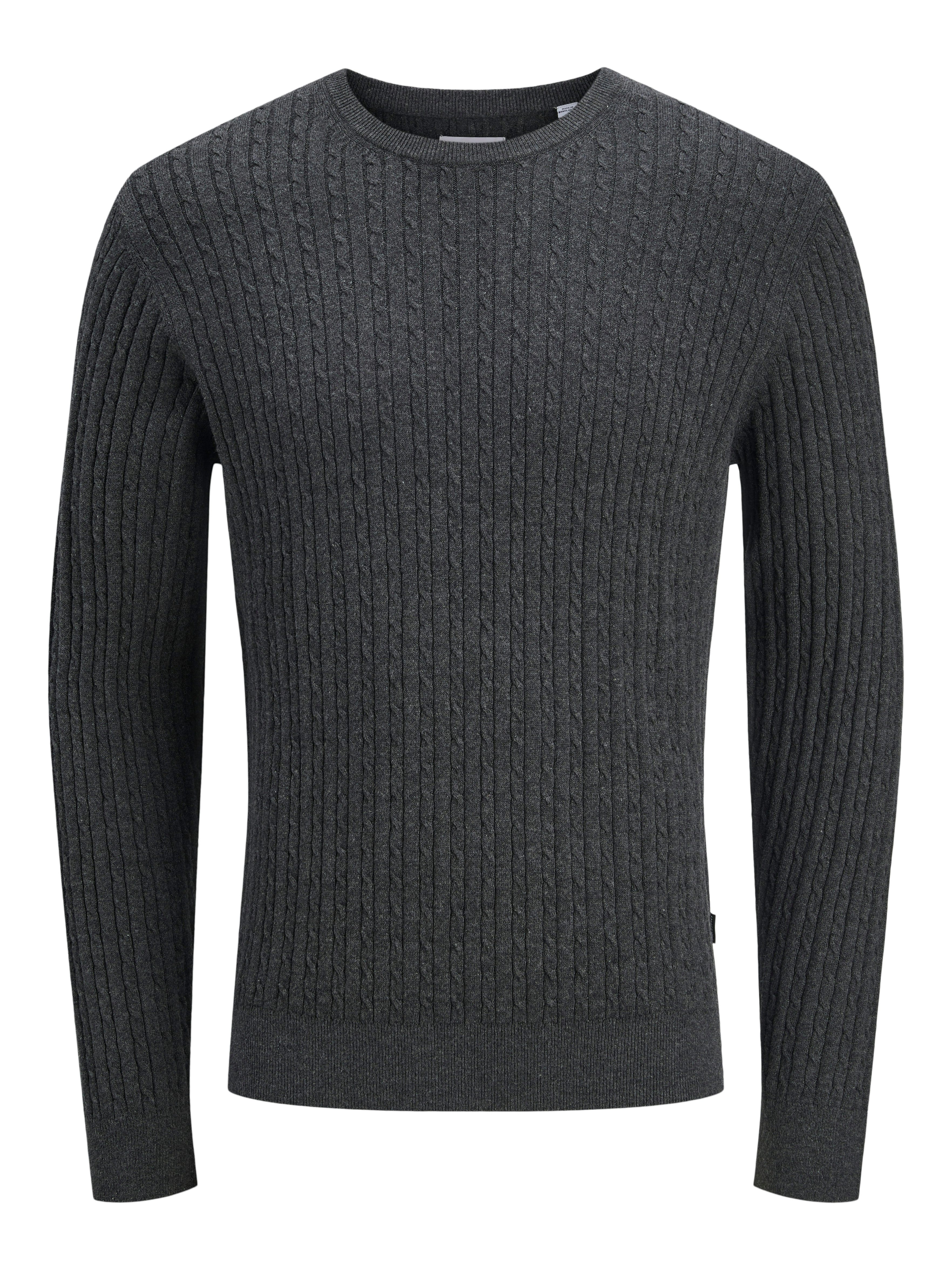 Jack & Jones Gebreide trui JJEEMIL KNIT CABLE CREW NECK NOOS