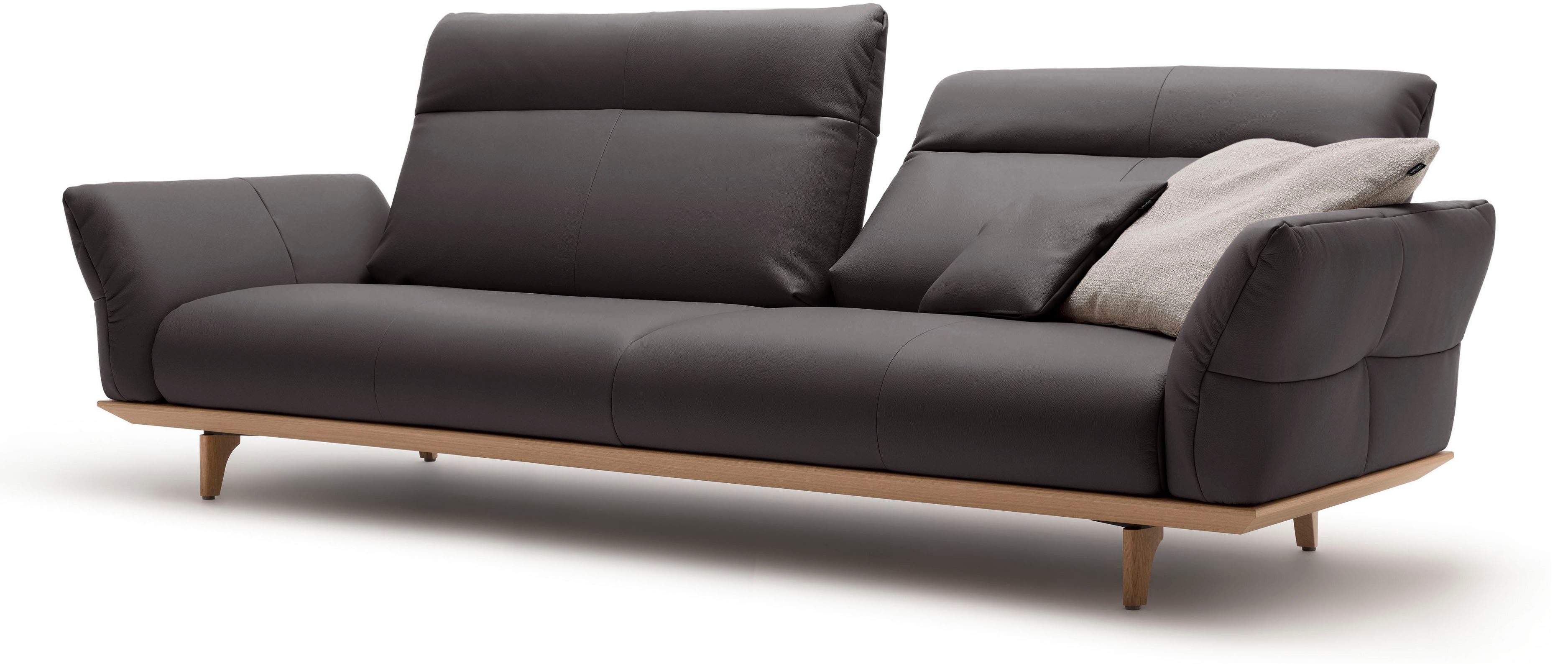 Creation BY ROLF BENZ 4-zitsbank Hs.460 Onderstel in eiken, poten in natuurlijk eiken, breedte 248 cm