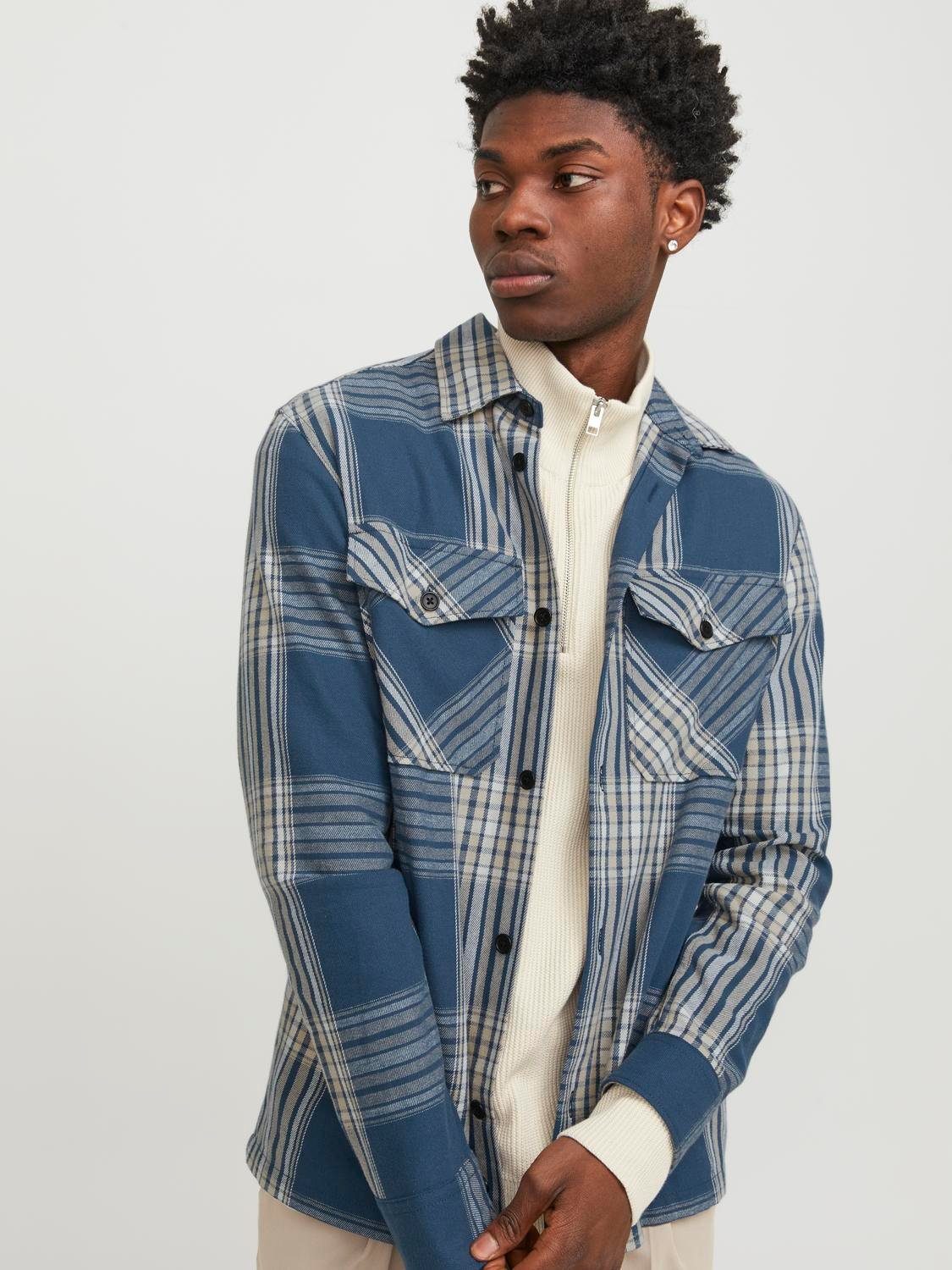 Jack & Jones Overhemd met lange mouwen JPRCCROY SPRING CHECK OVERSHIRT L/S SN