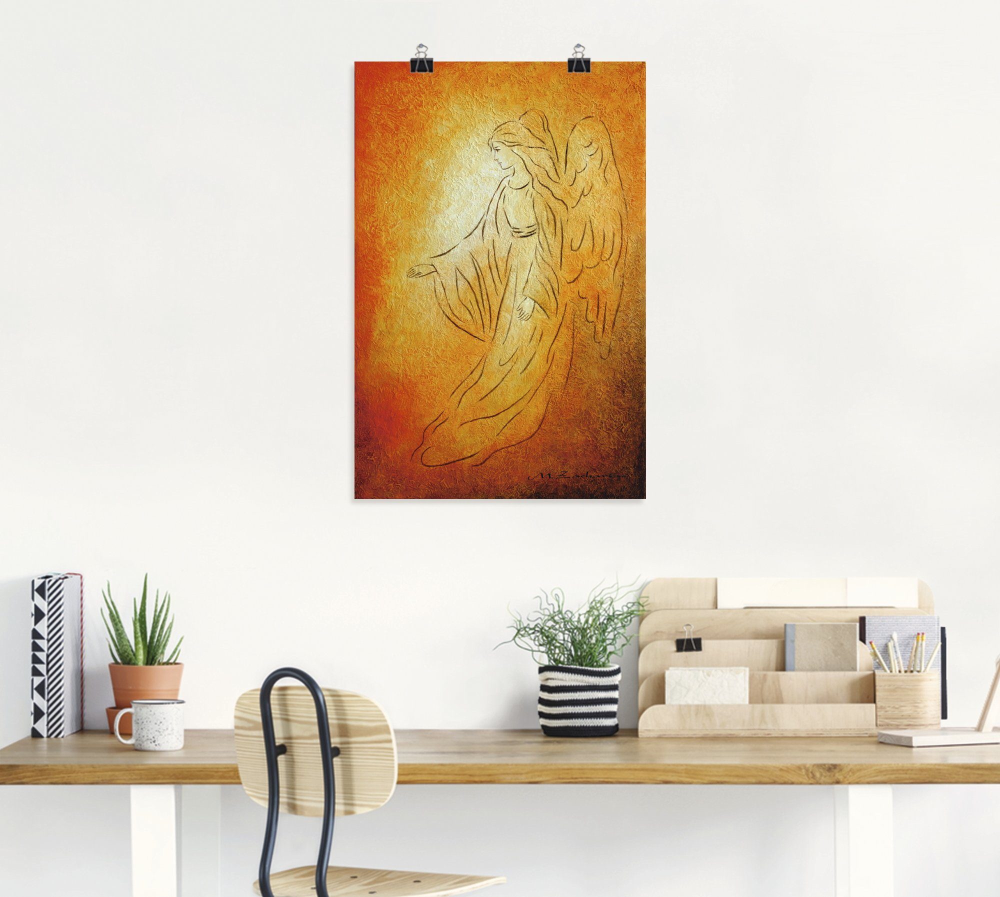 Artland Artprint Engel van de genezing - engelkunst als artprint van aluminium, artprint voor buiten, artprint op linnen, poster, muursticker