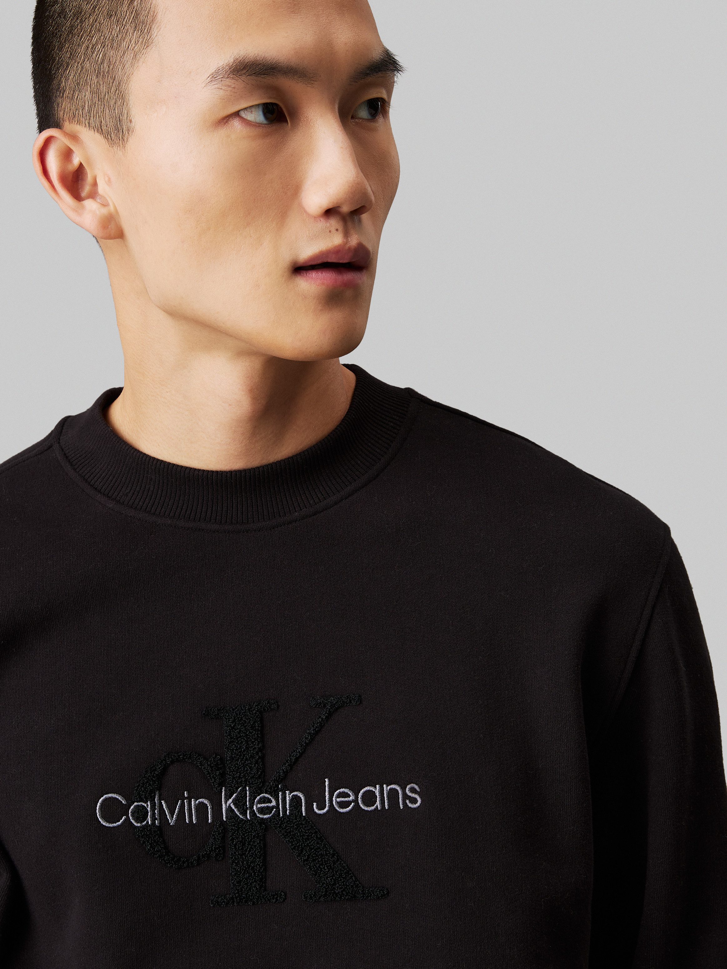 Calvin Klein Sweatshirt CHENILLE MONOLOGO CREW NECK