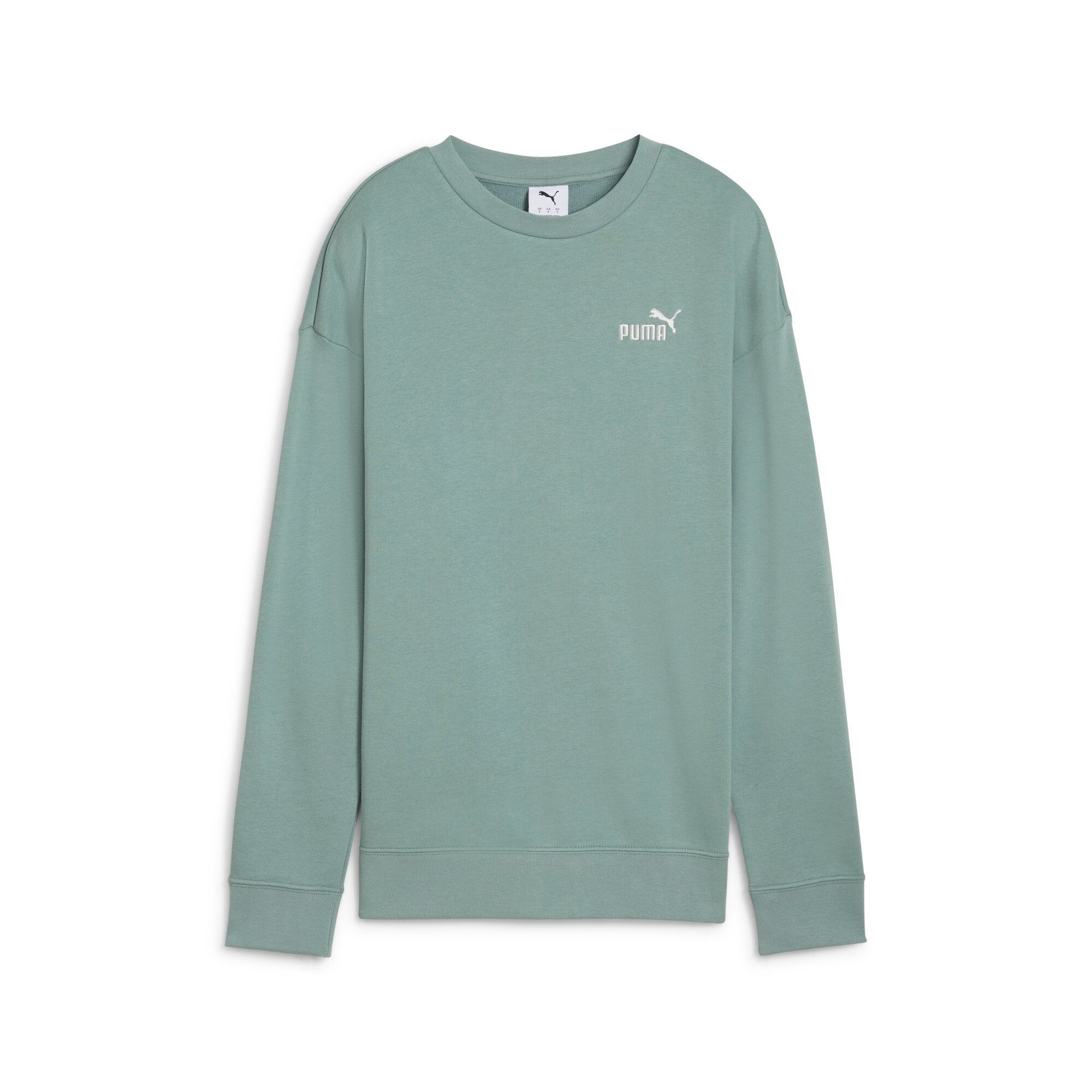 PUMA Shirt met lange mouwen ESS SMALL NO. 1 LOGO RELAXED CREW TR dames longsleeves maat S groen