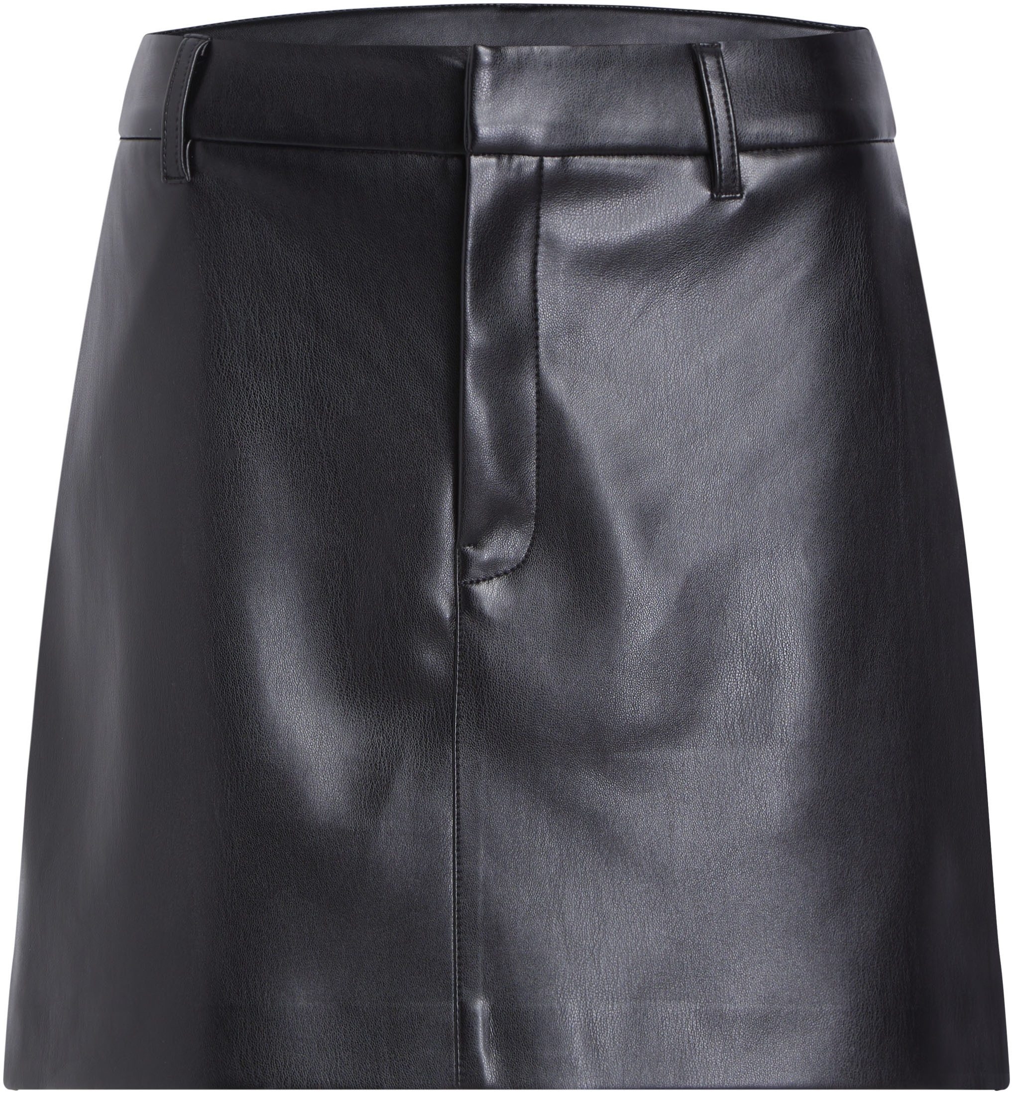 Calvin Klein Rok in a-lijn FAUX LEATHER A-LINE MINI SKIRT