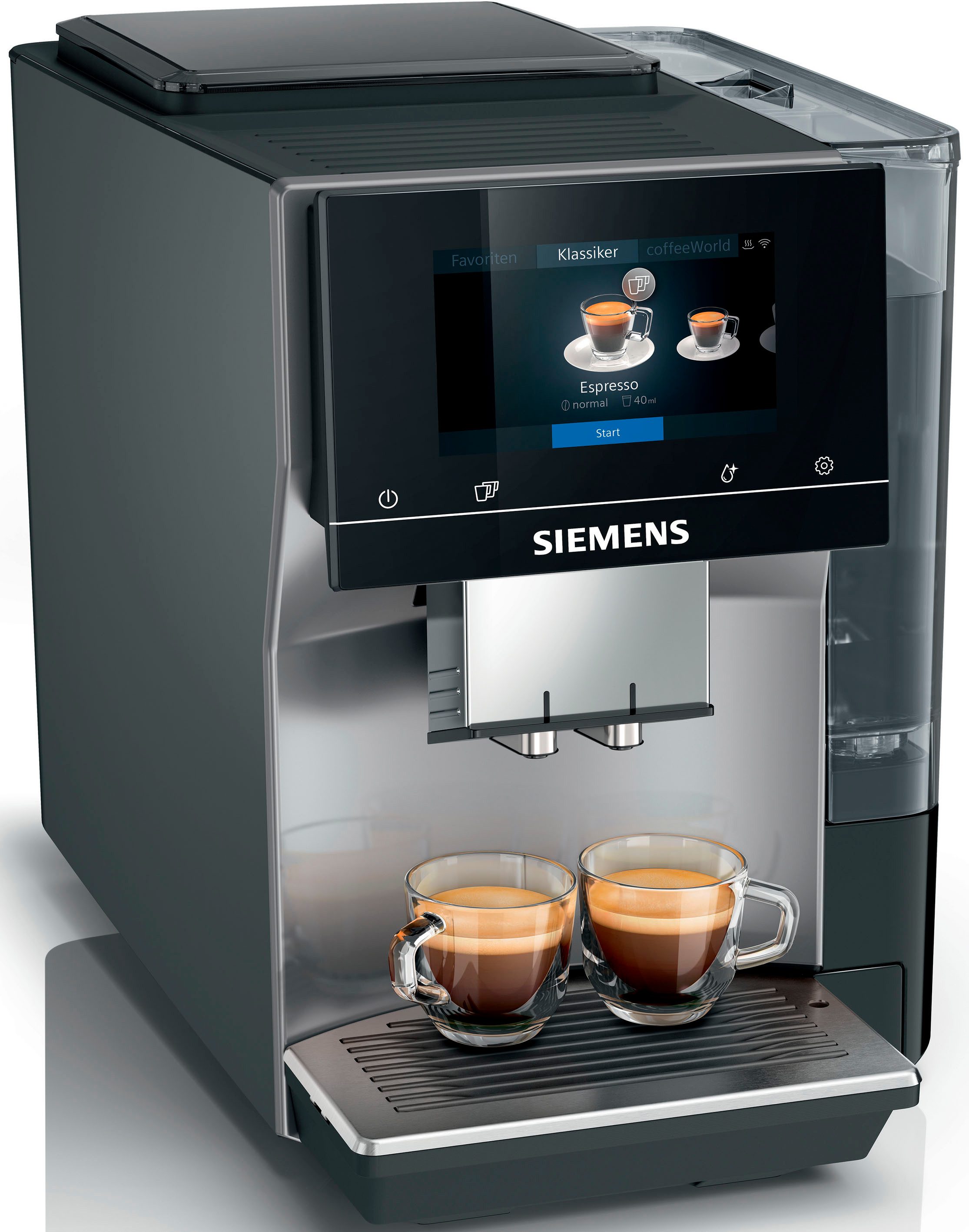 SIEMENS Volautomatisch koffiezetapparaat EQ700 classic TP715D01, Cold Brew, intuitives 5 TFT-Display