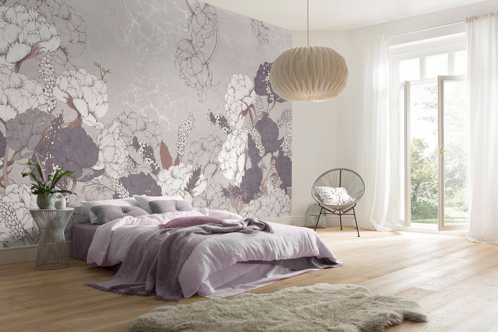 Komar Vliesbehang Digitale print vlies - Beautiful Bijoux - Afmeting 400 x 250 cm (1 stuk)