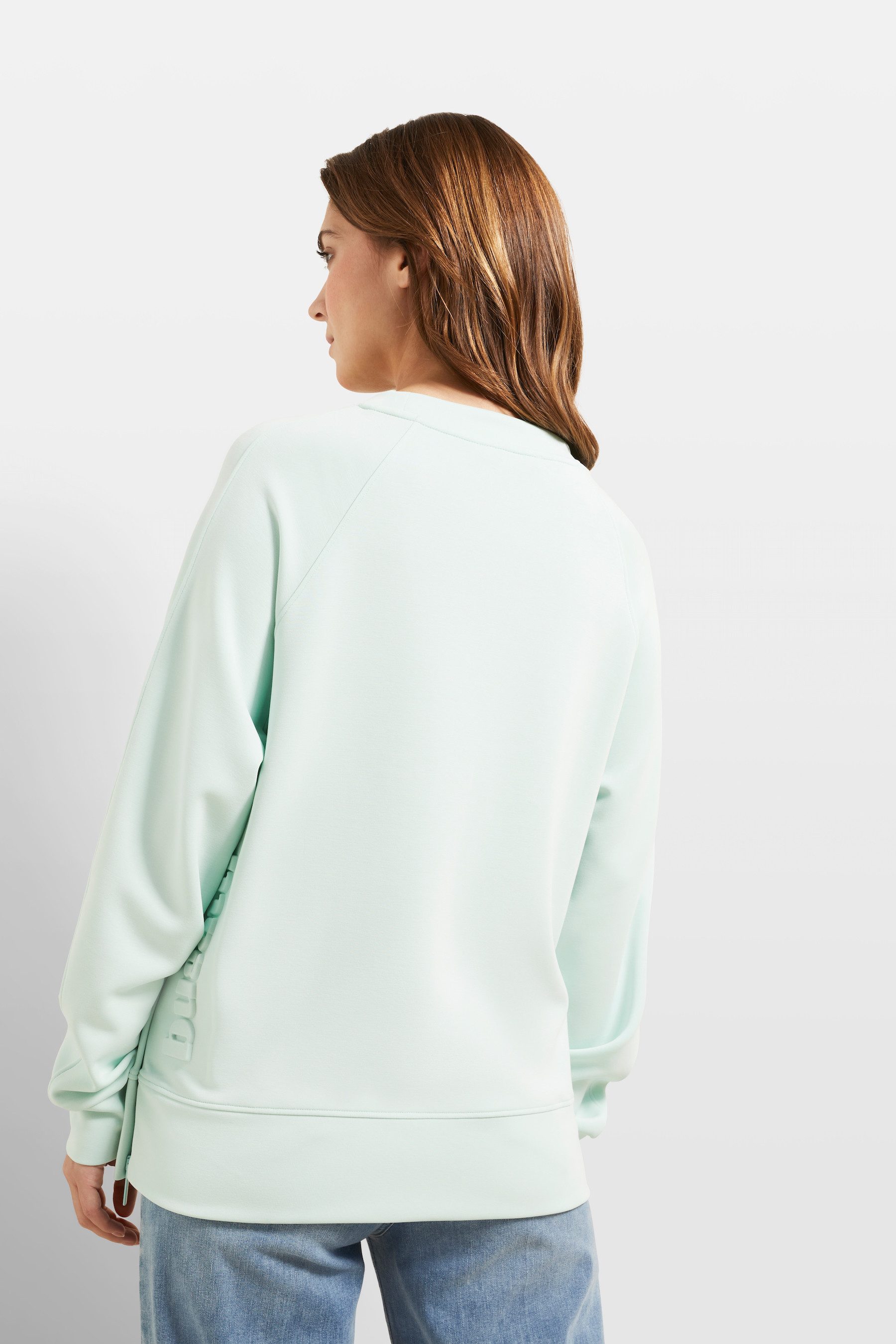 Bugatti Sweatshirt van elastisch modalweefsel