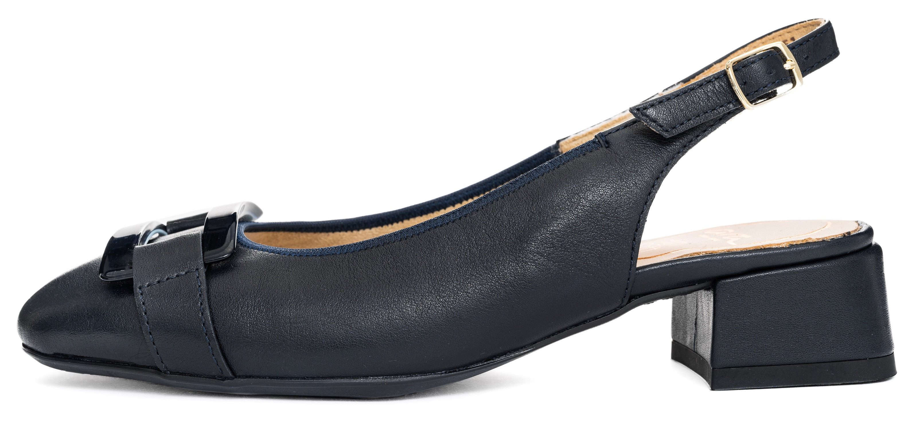 Ara Slingback pumps Graz , sling pumps, feestdag schoen met blokhak, h-breedte