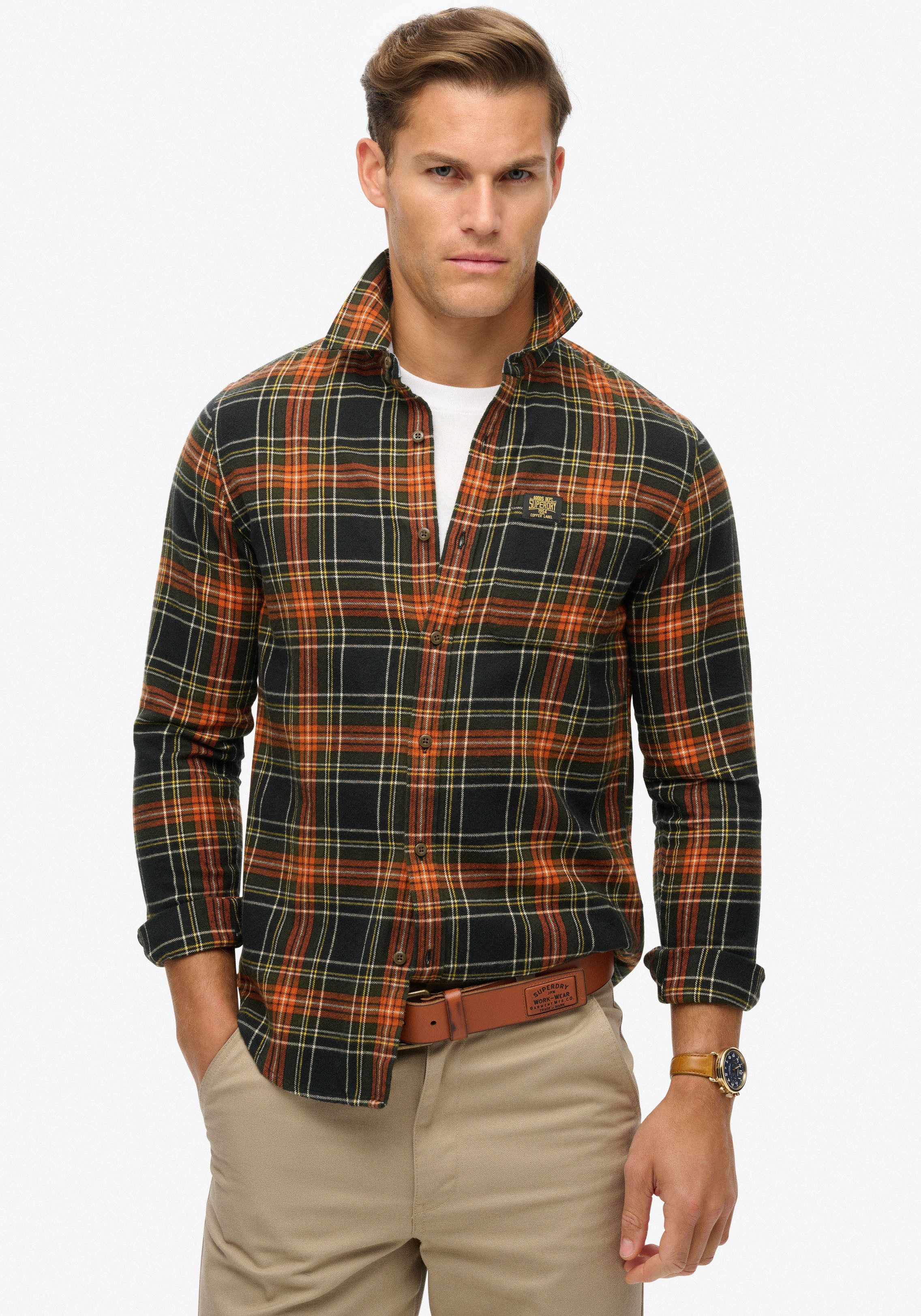 Superdry Overhemd met lange mouwen Organic Cotton Lumberjack Check Shirt