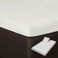 bettwarenshop hoeslaken multi-stretch split-topmatras voor matrastopper met insnijding (1 stuk) wit