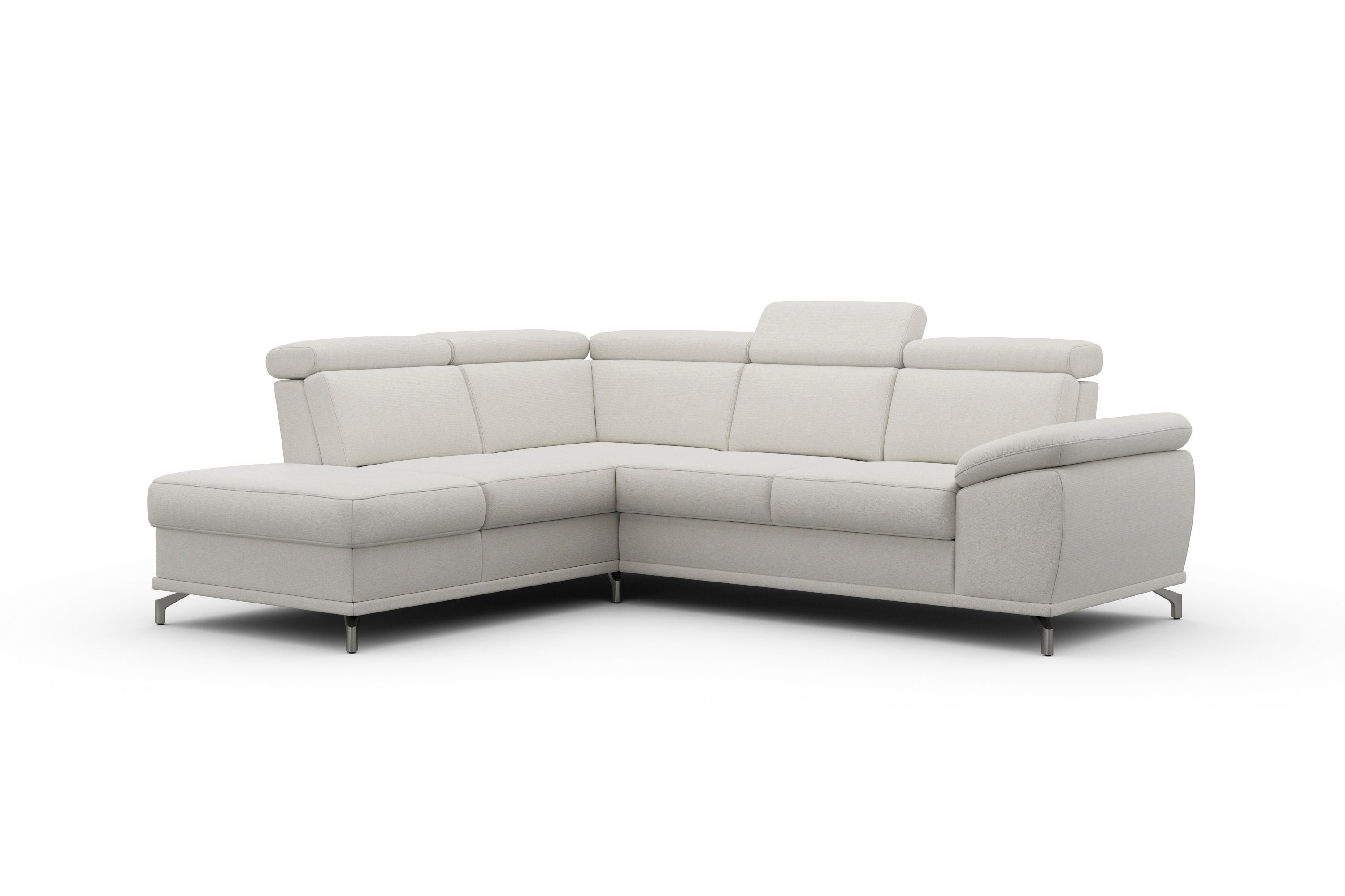 sit&more Hoekbank Cabrio L-vorm, met zitdiepteverstelling, arm- en hoofdsteunverstelling