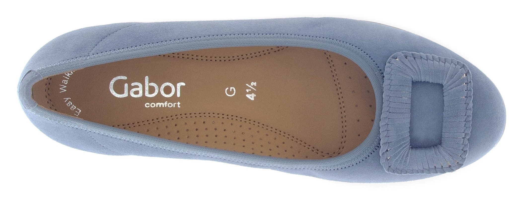 Gabor Ballerina's Florence , comfort schoen, zakelijke schoen, elastische afwerking, comfortbreedte g (= breed)