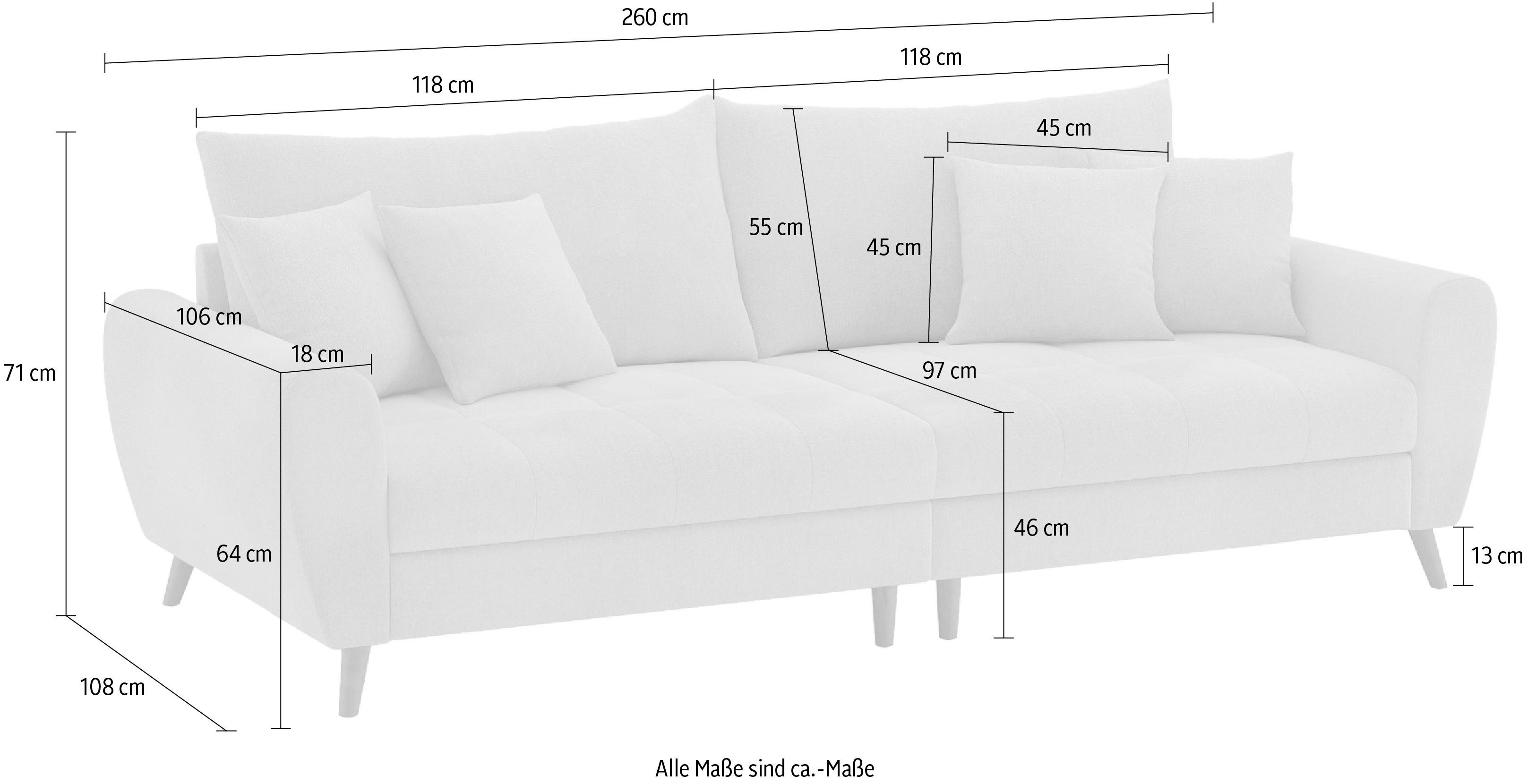 Mr. Couch Megabank Blackburn II Met koudschuimvering tot 140 kg belastbaar