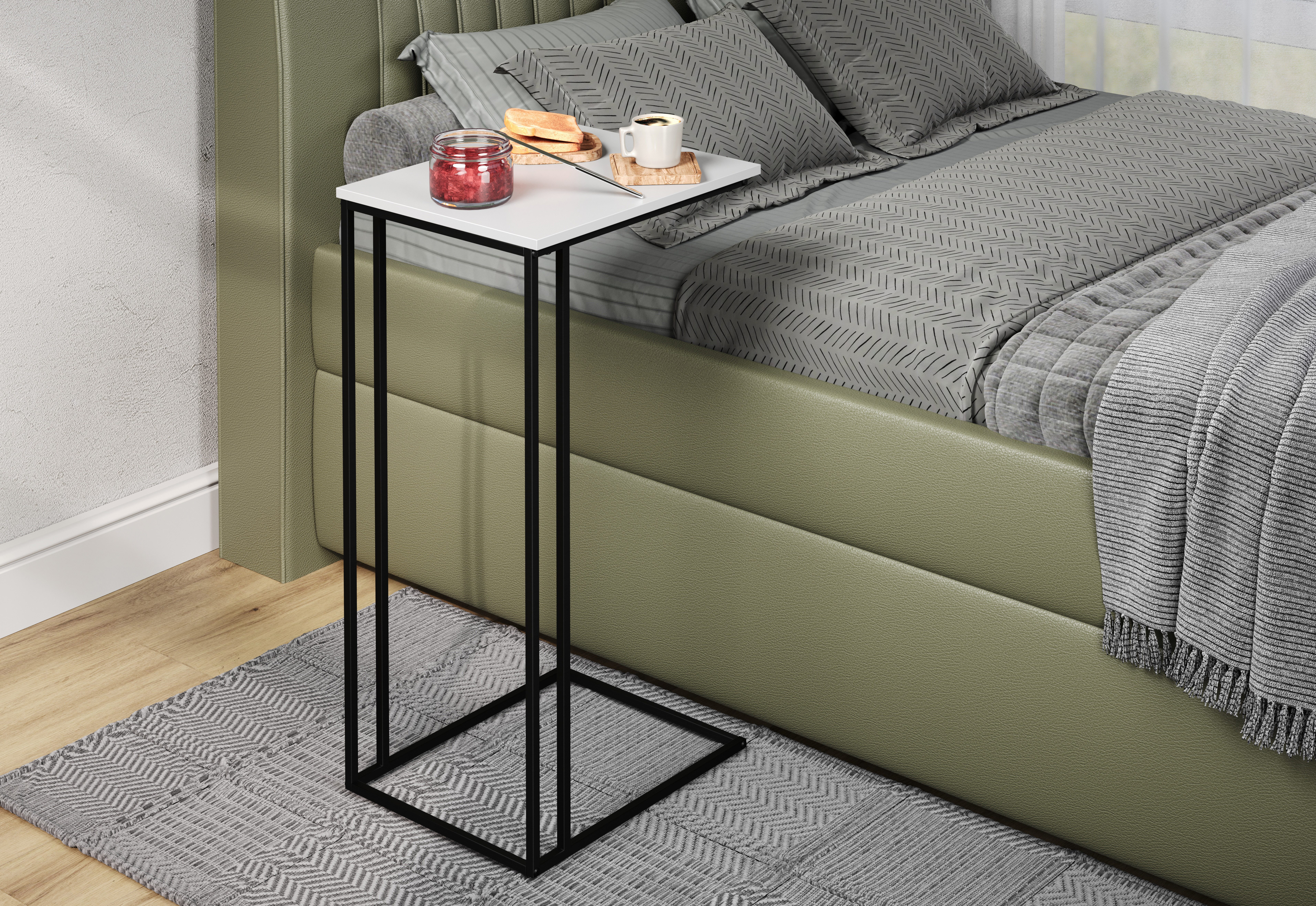 INOSIGN Bijzettafel Sterling Nachtkastje voor een boxspringbed - salontafel (B/D/H): 50/40/91 cm (1 stuk) salontafels wit
