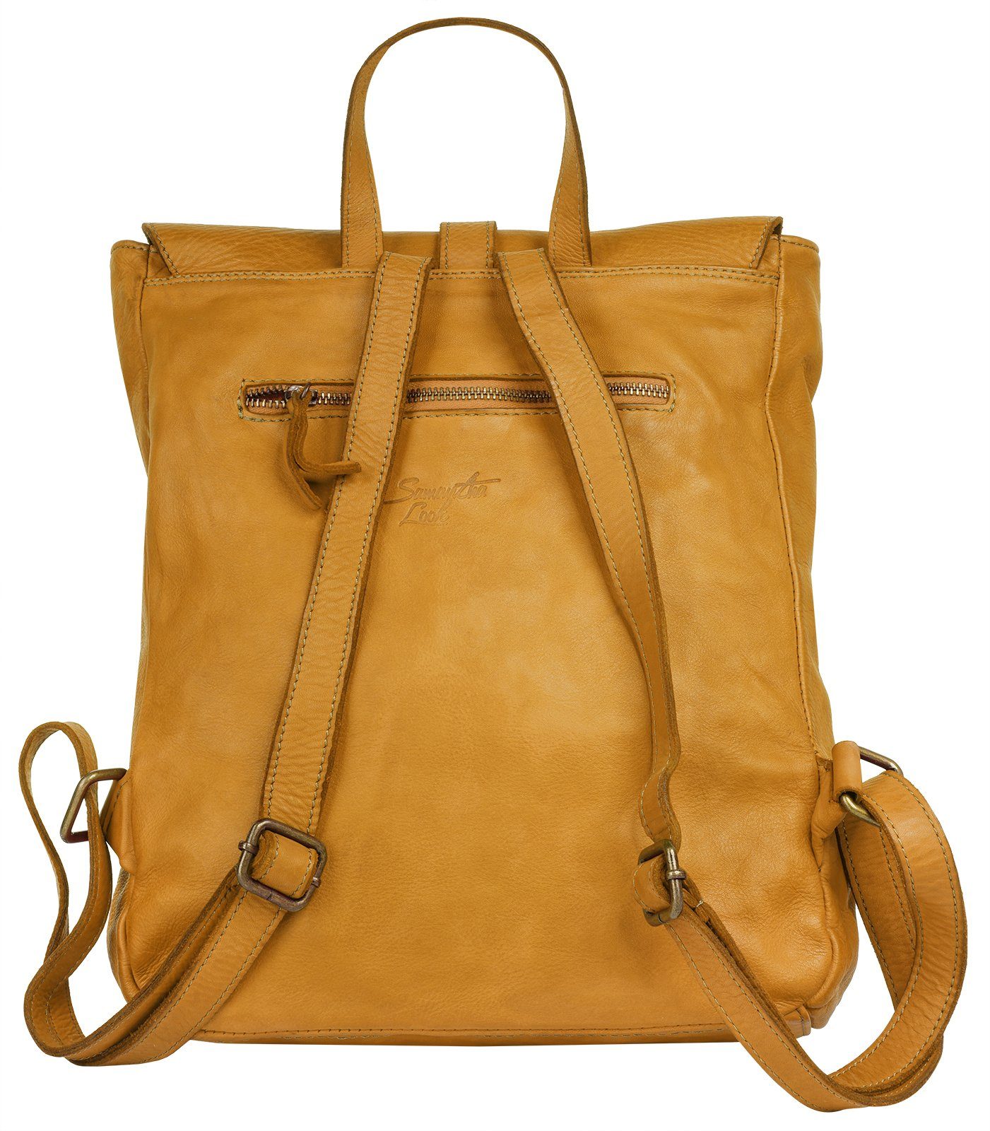 Samantha Look Rugzak echt leer, made in italy