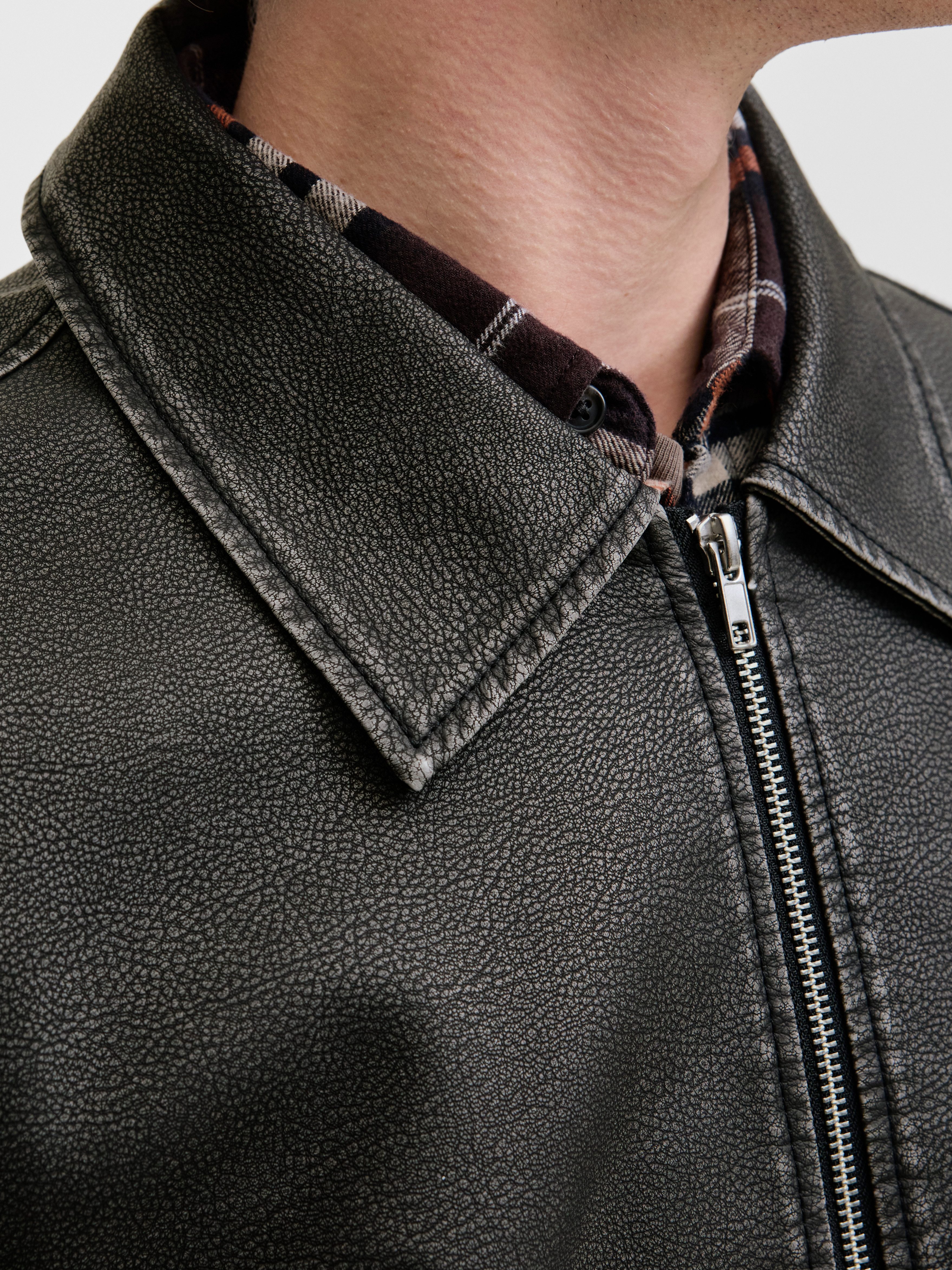 Jack & Jones Bikerjack JJECASABLANCA PU JACKET NOOS
