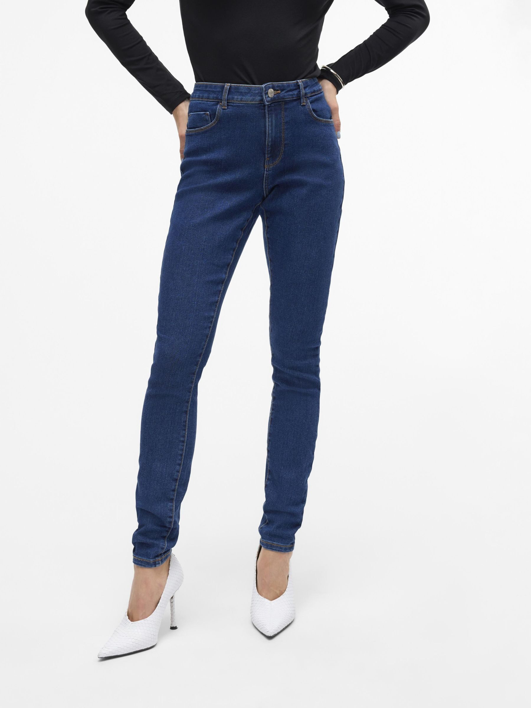Vero Moda Skinny fit jeans VMELLY MR SKINNY JEANS BLUE NOOS