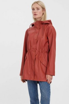 vero moda regenjack vmmalou coated jacket rood