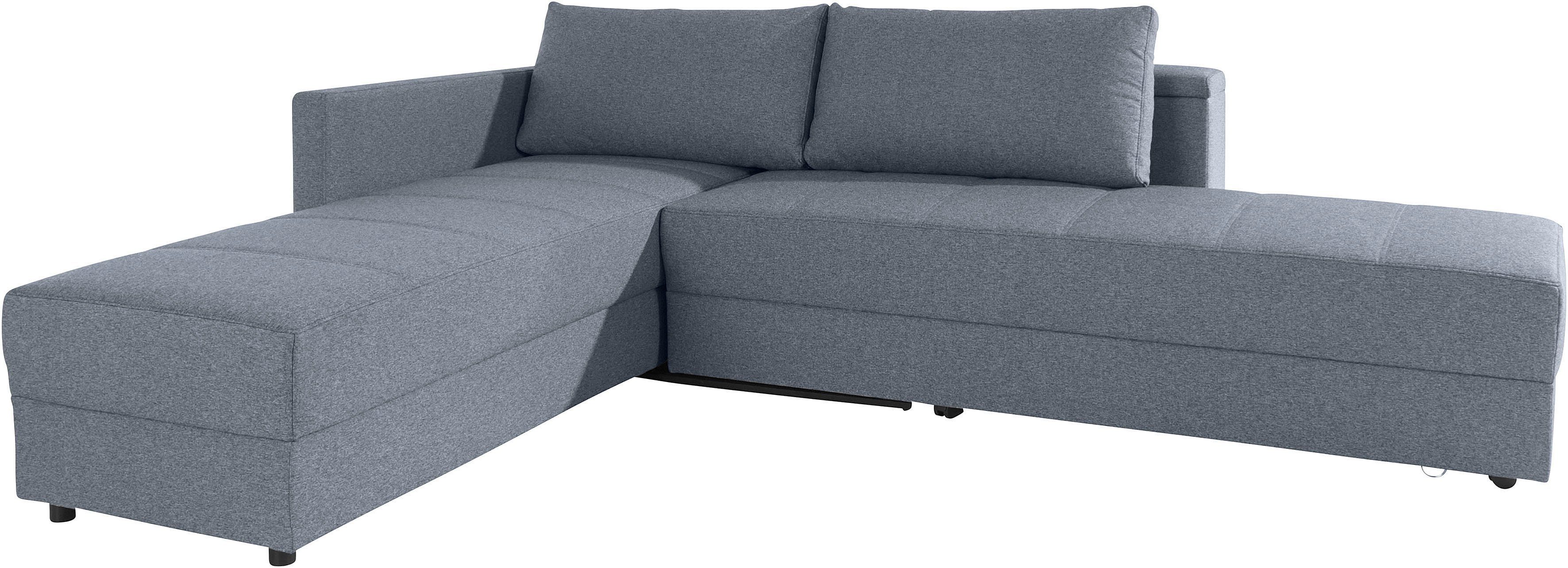 LOOKS BY WOLFGANG JOOP Hoekbank LooksIII L-vorm door draaifunctie tot bed verwisselbaar, inclusief opbergvak