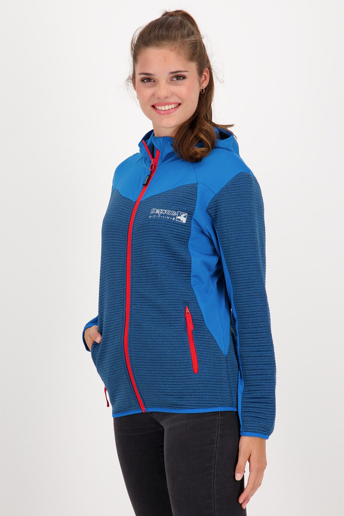 DEPROC Active Gebreid fleecejack ELM WOMEN
